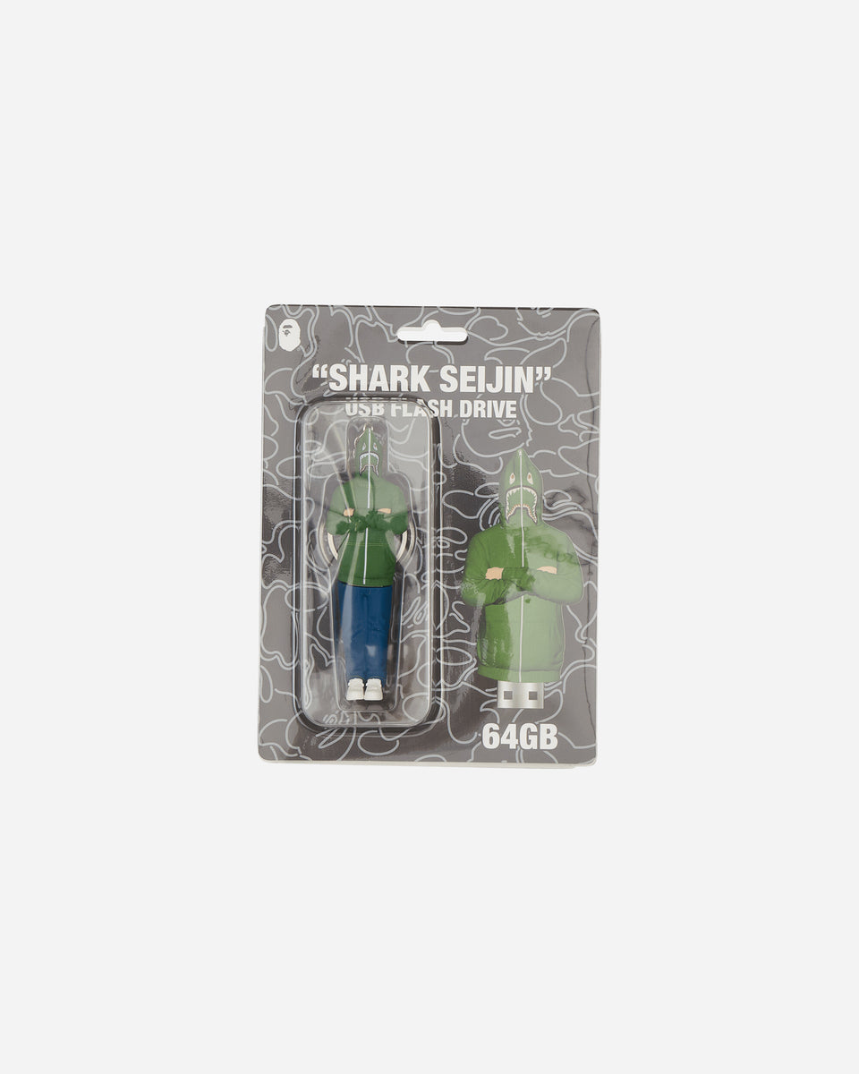 A Bathing Ape Shark Seijin USB Flash Drive Green - Slam Jam