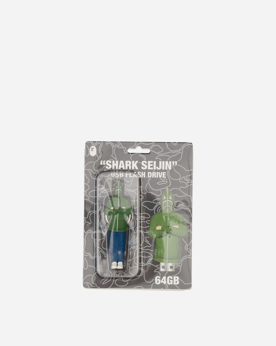 A Bathing Ape Shark Seijin USB Flash Drive Green - Slam Jam