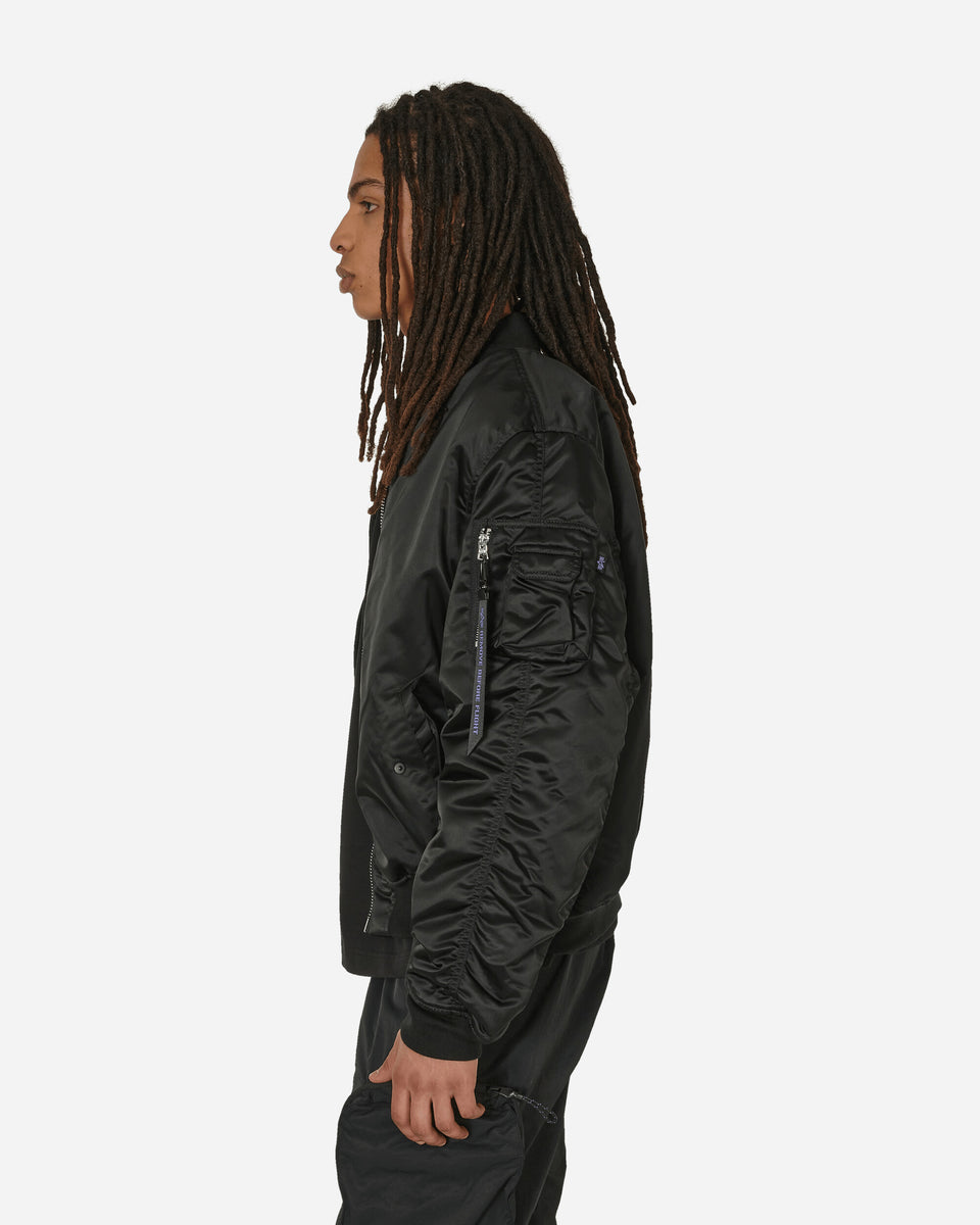 Alpha Industries UV MA-1 Bomber Jacket Black - Slam Jam® Official