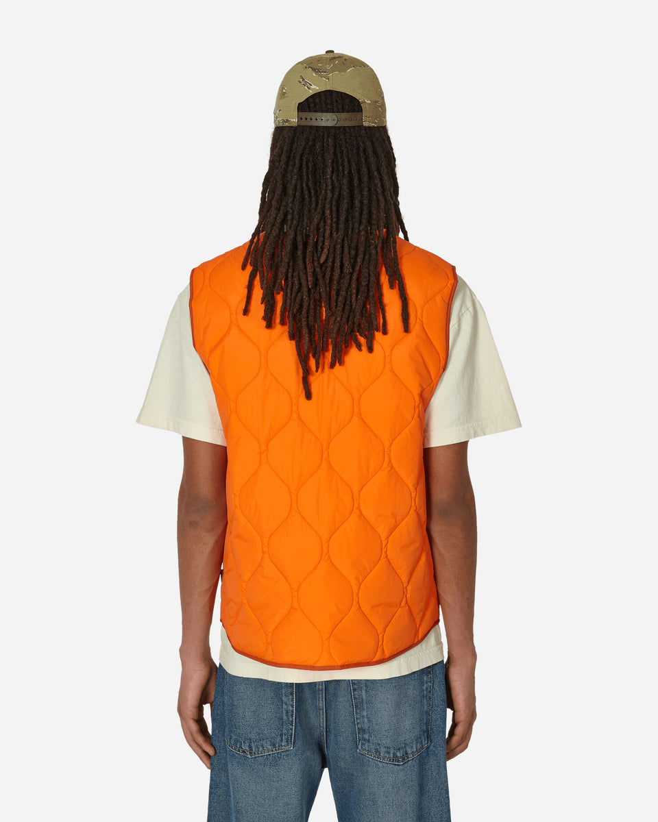 Awake NY Quilted Nylon Shell Vest Orange Slam Jam® Official Store