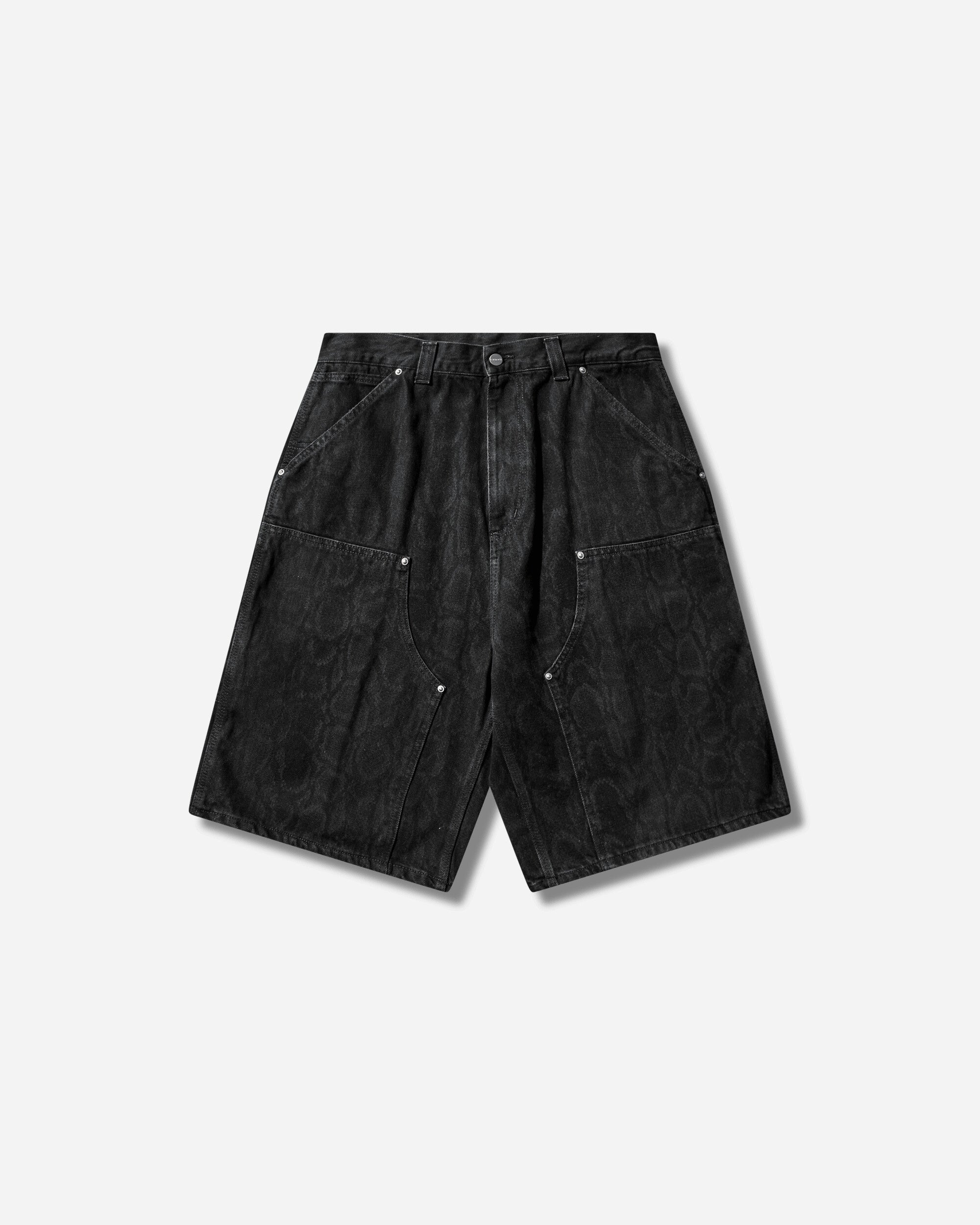 Men's OG Double Knee Shorts Snake Camo / Black (Heavy Stone Wash