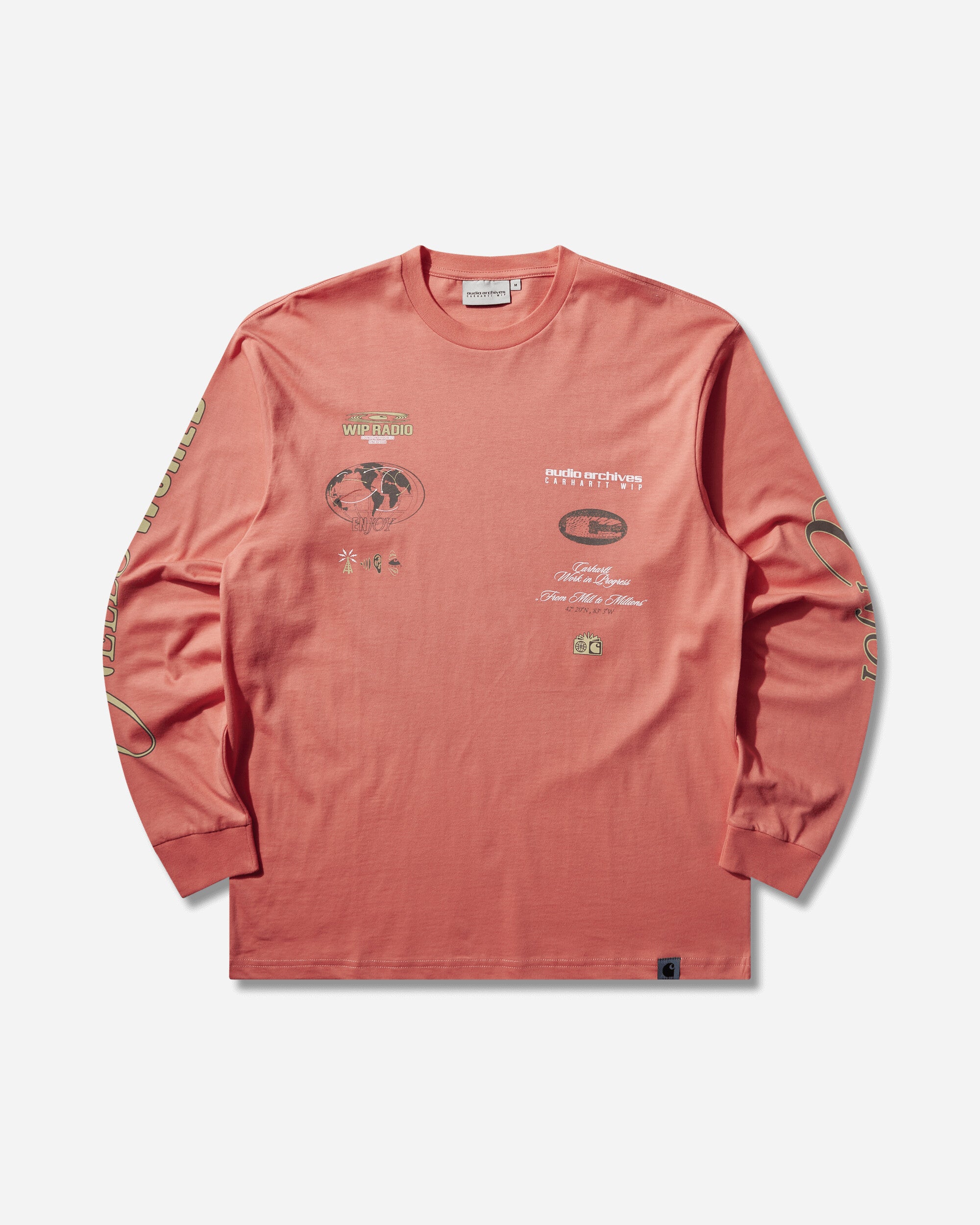 Audio Archives WIP Longsleeve T-Shirt Orange – Slam Jam®