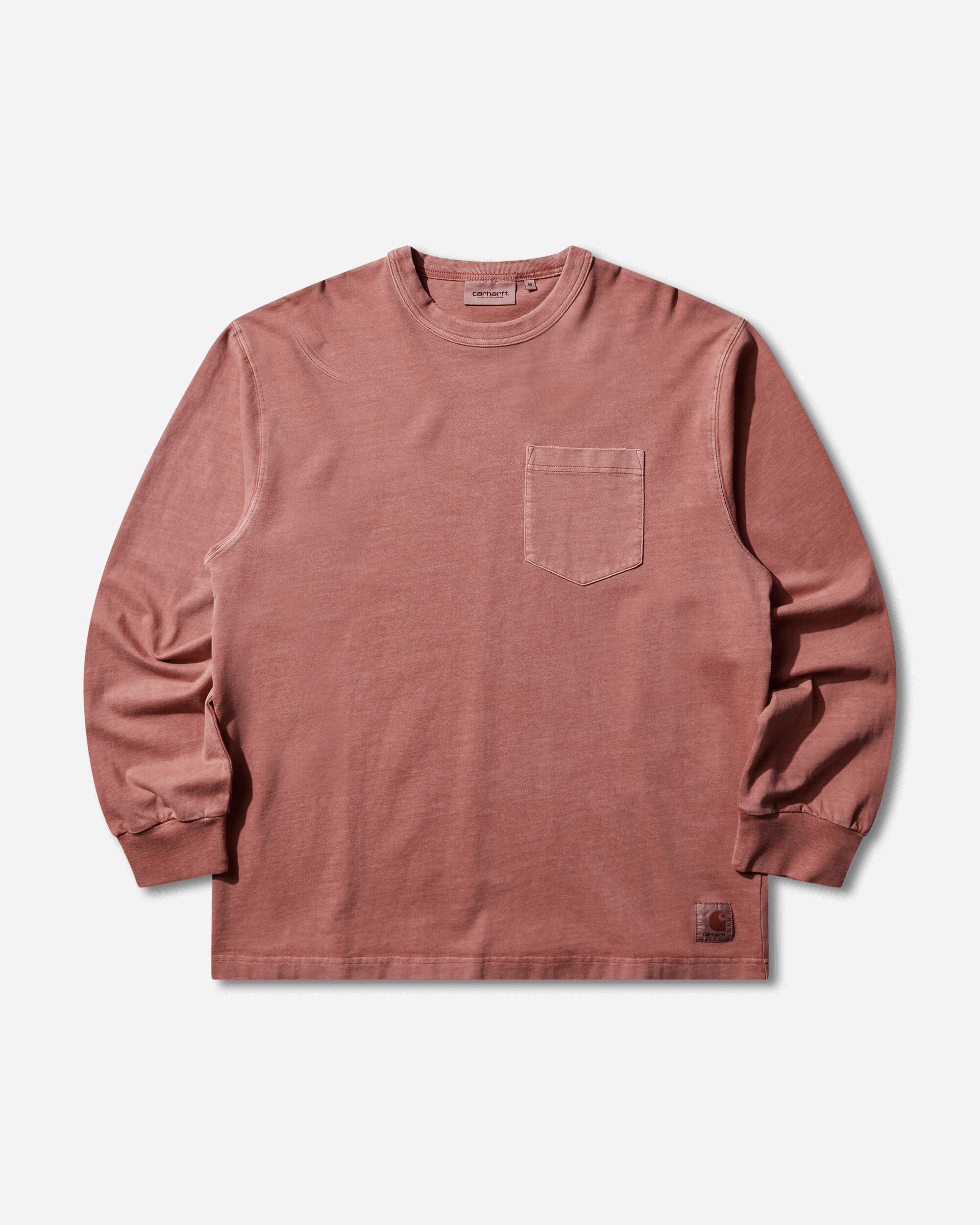 Men's Torion Pocket Longsleeve T-Shirt Marsala (Grind Washed