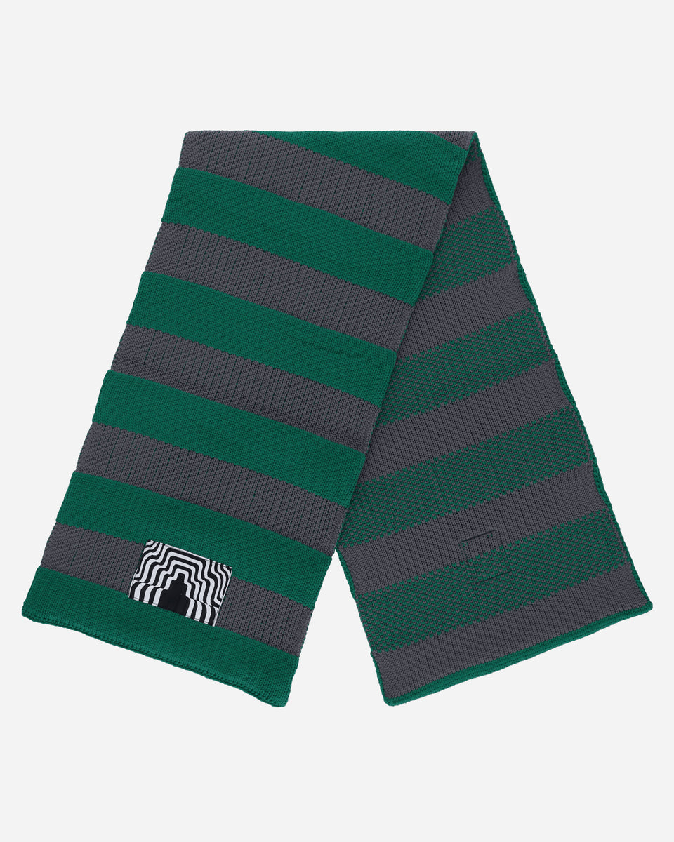 Cav Empt Poly Knit Stripe Scarf Green Slam Jam Official Store