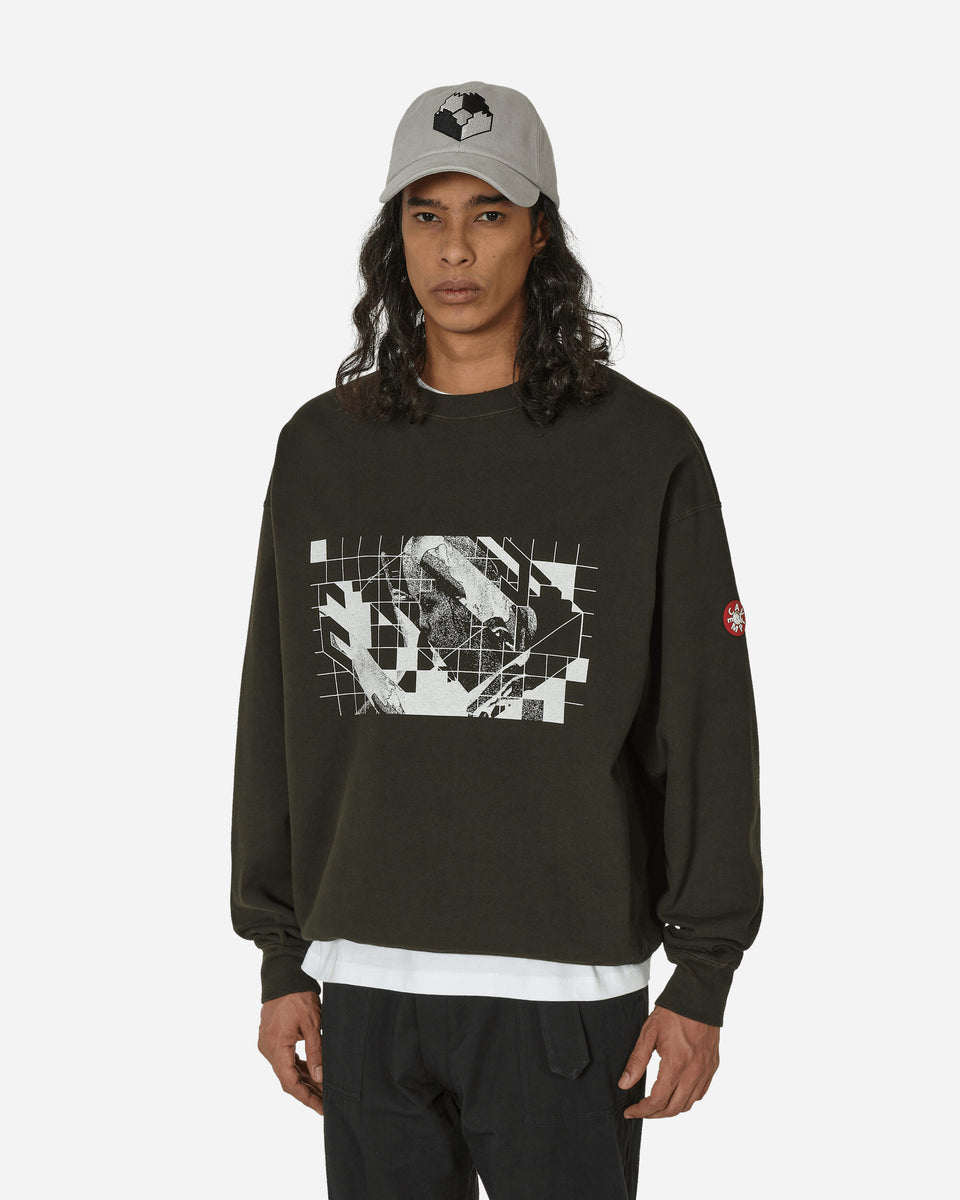 Cav Empt Washed Dimensions Crewneck Sweatshirt Black Slam Jam