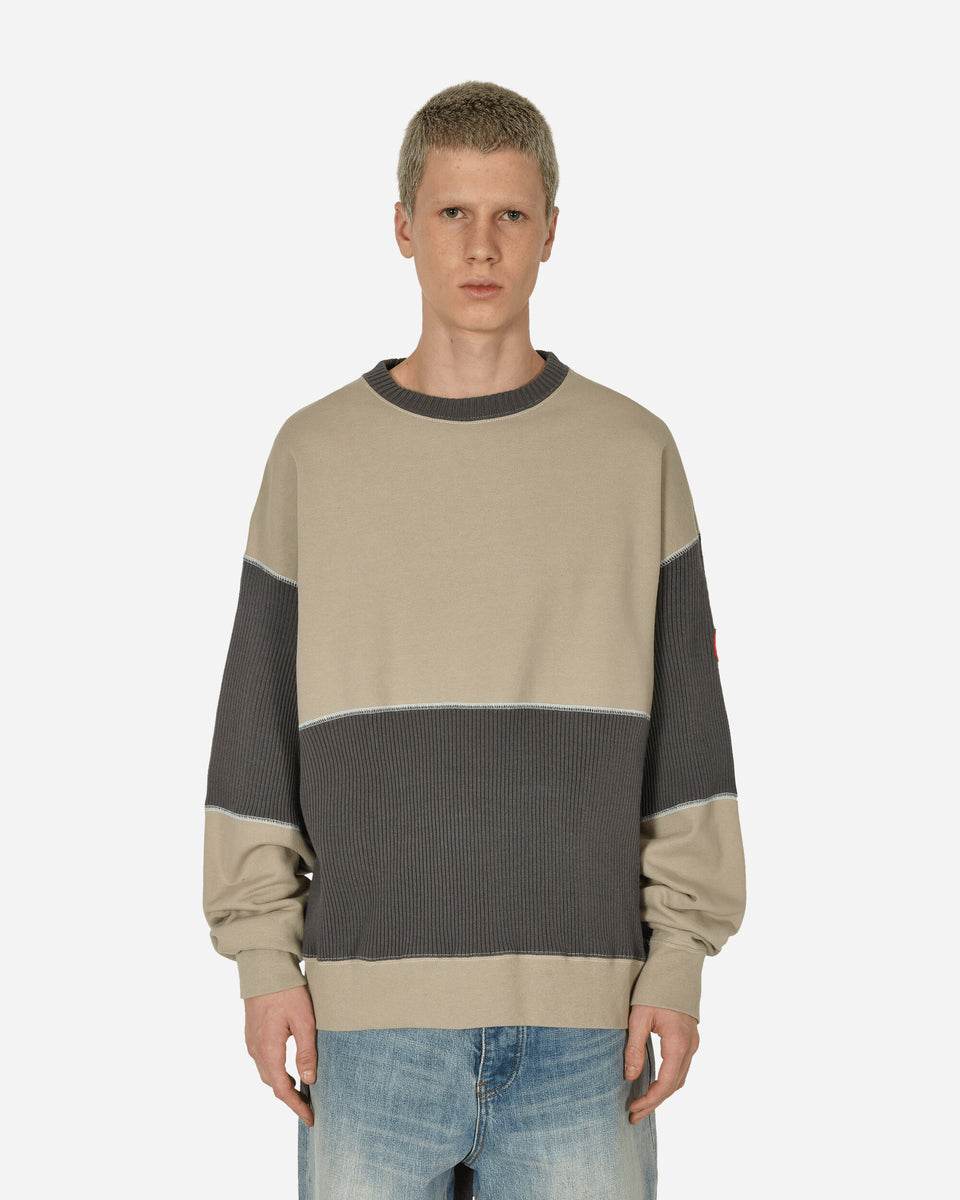 Cav Empt Wide Rib Cut Crewneck Sweatshirt #2 Grey - Slam Jam