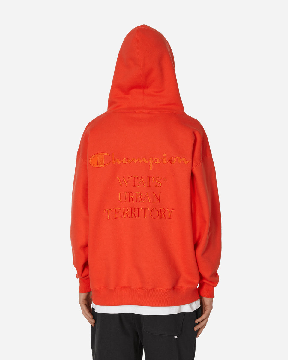 Champion WTAPS Academy Hooded Sweatshirt Orange - Slam Jam