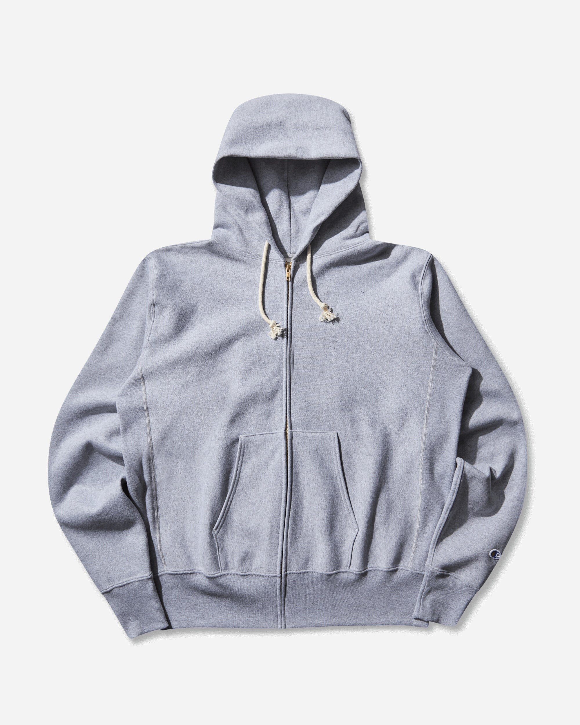Men's Made in USA Reverse Weave Zipped Hoodie Oxford Gray – Slam Jam®