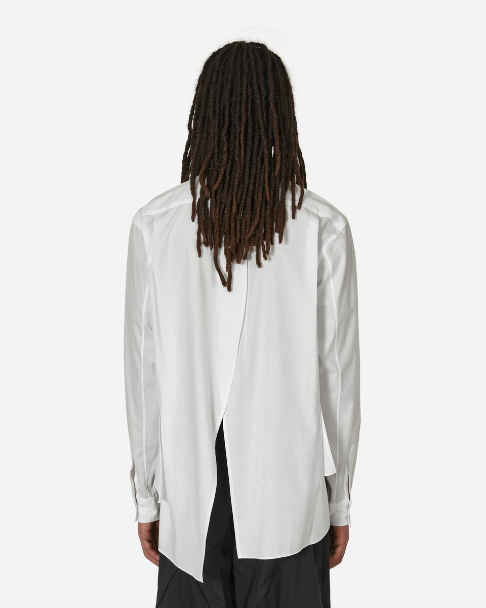 Cut-Out Longsleeve Shirt White