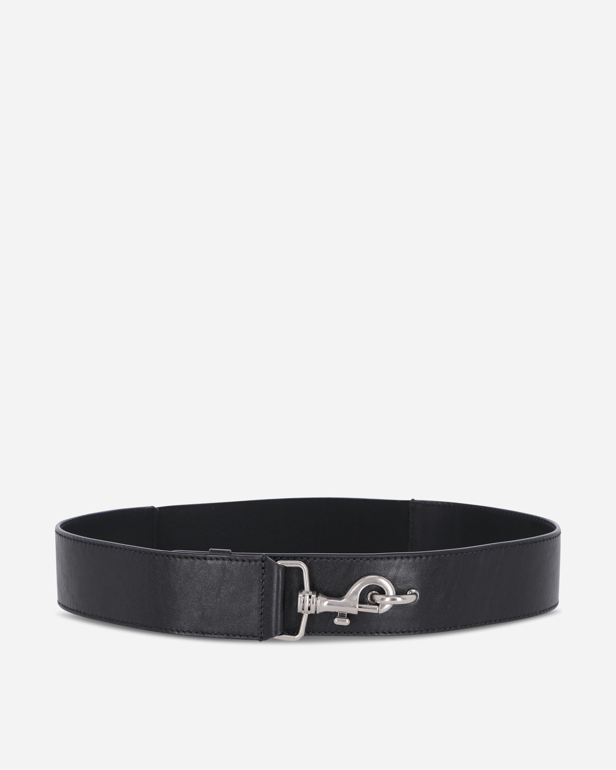 Elasticated Leather Belt Black – Slam Jam®