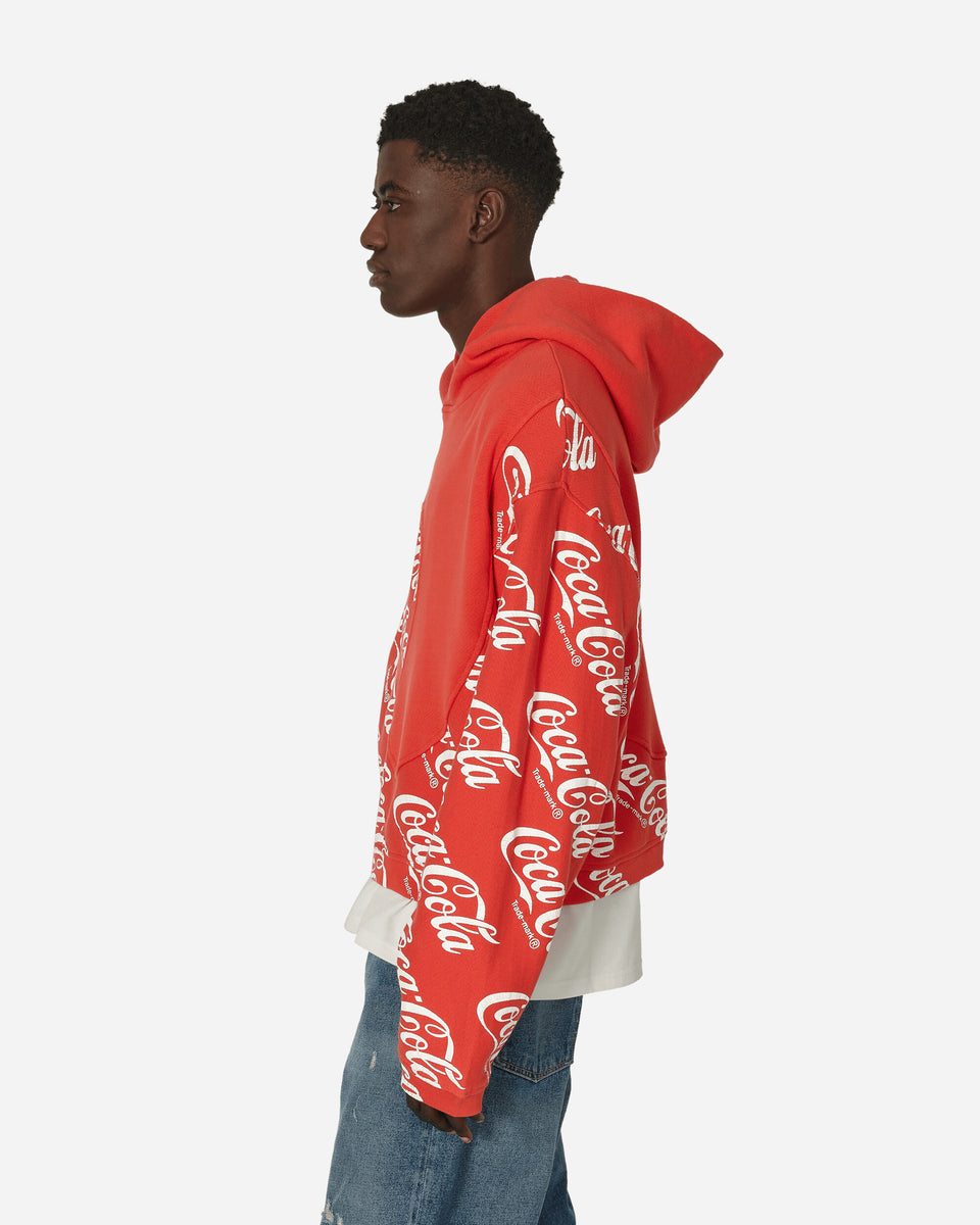 Coca-Cola Swirl Hooded Sweatshirt Red