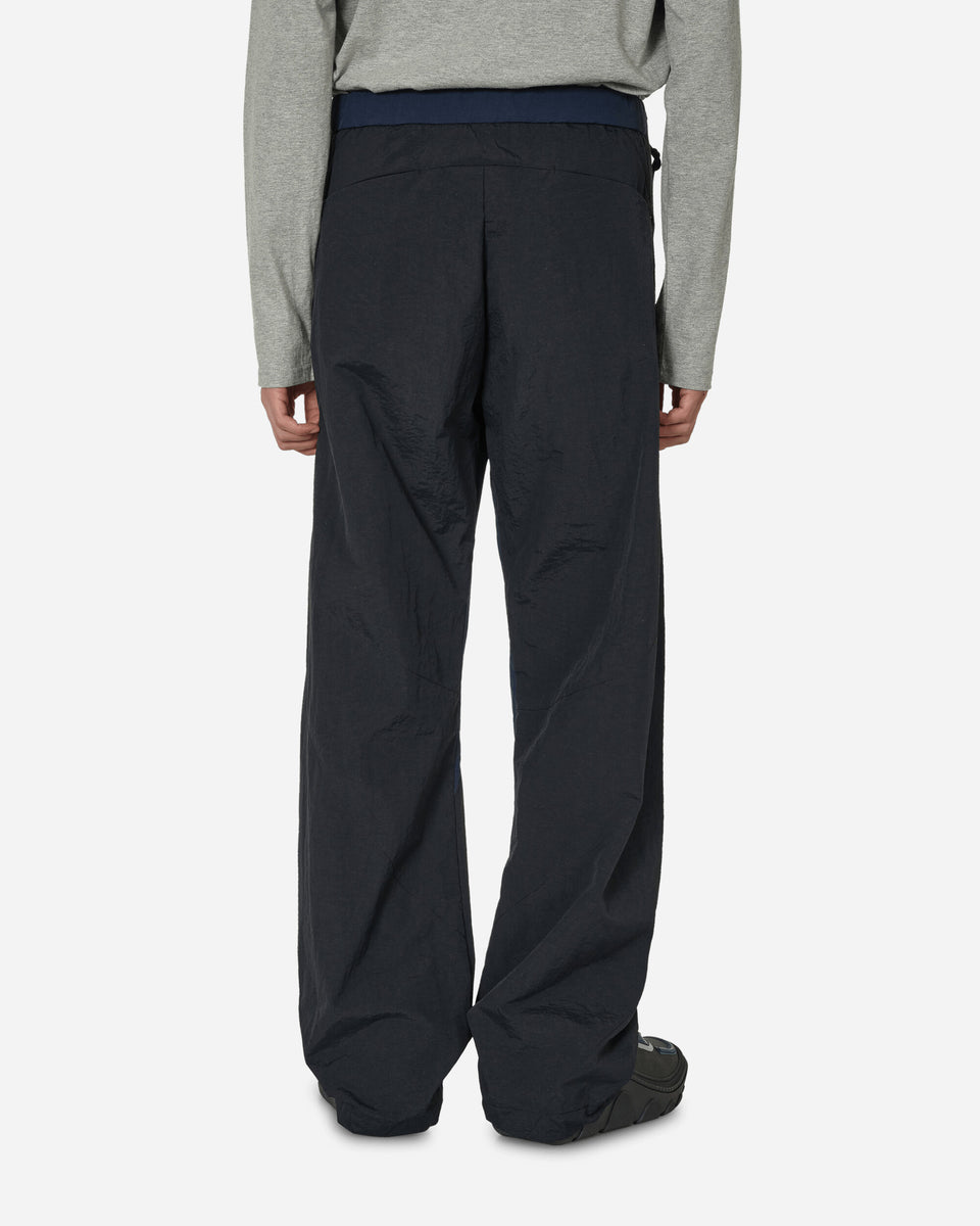 Nylon Track Pants Dark Blue