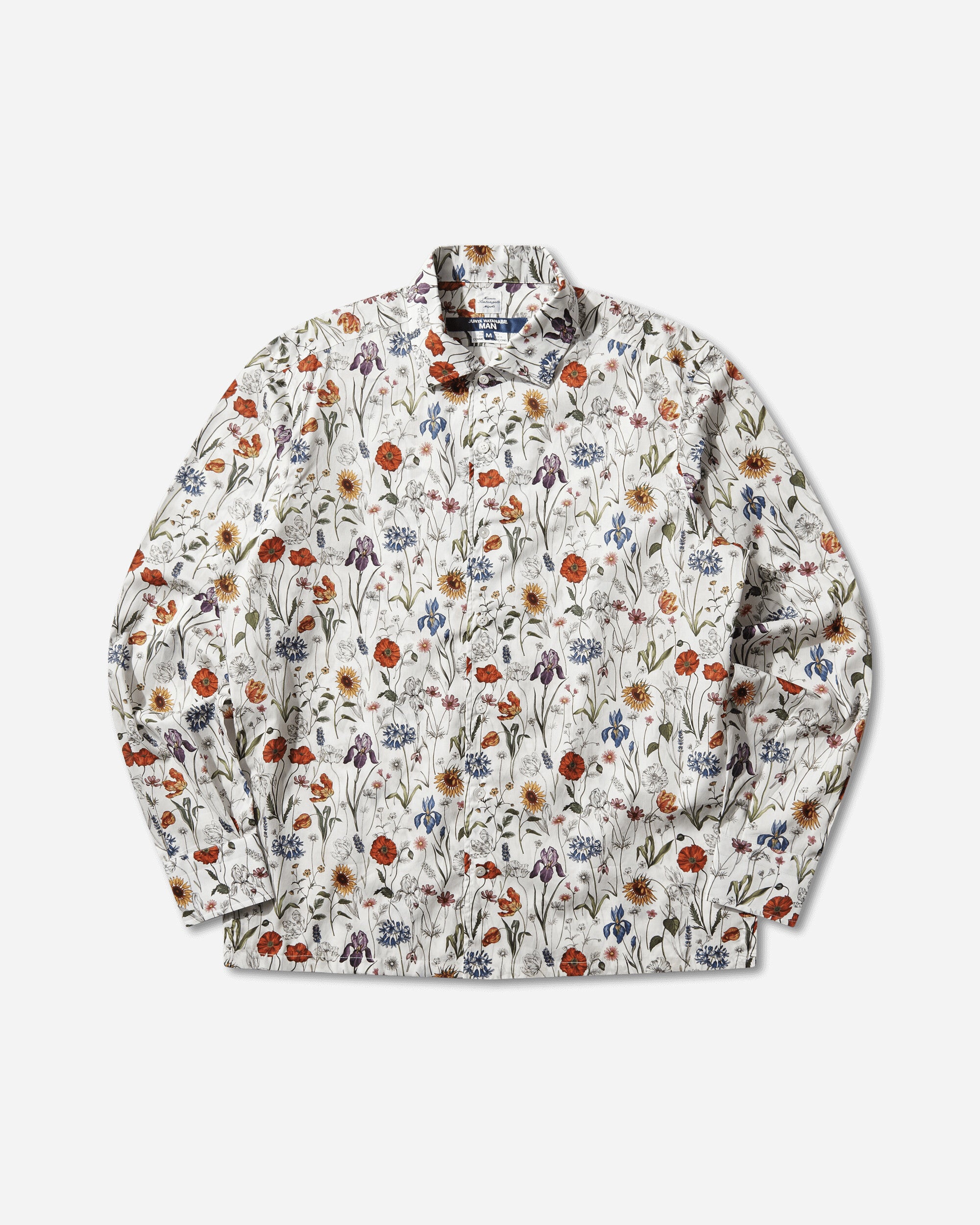 Men's Floral Longsleeve Shirt White / Red / Purple / Blue – Slam Jam®