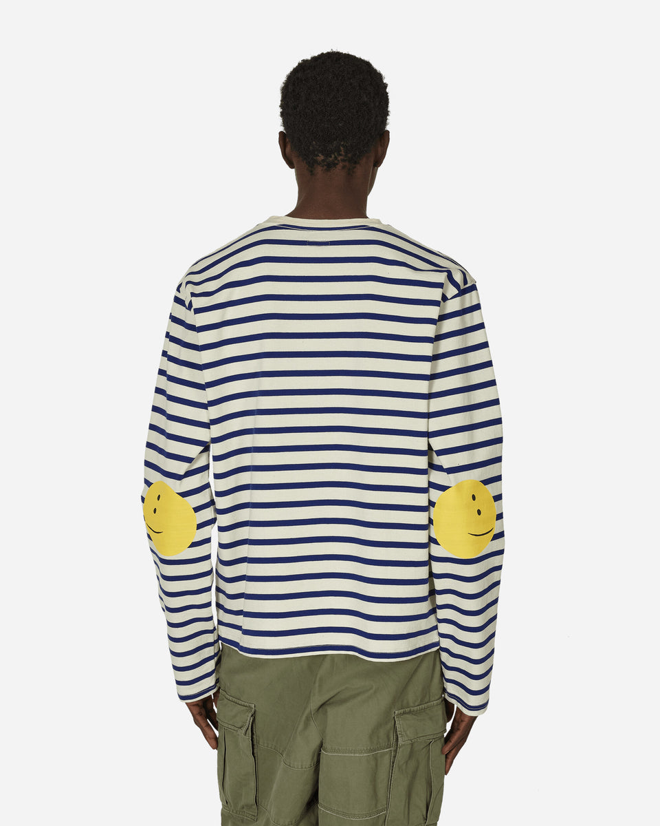 KAPITAL Stripe Jersey Longsleeve T-Shirt (Profile Rainbowy Patch