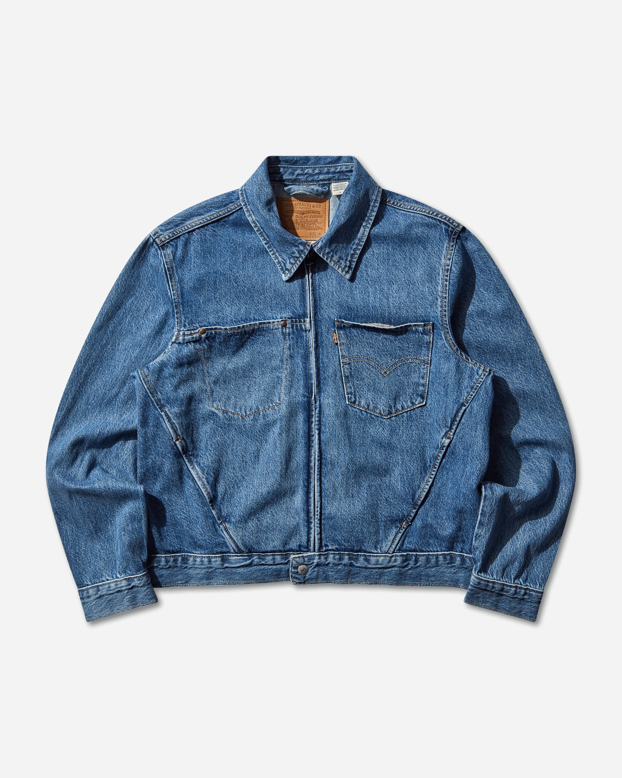 Men's Twist Trucker Jacket Blue – Slam Jam®