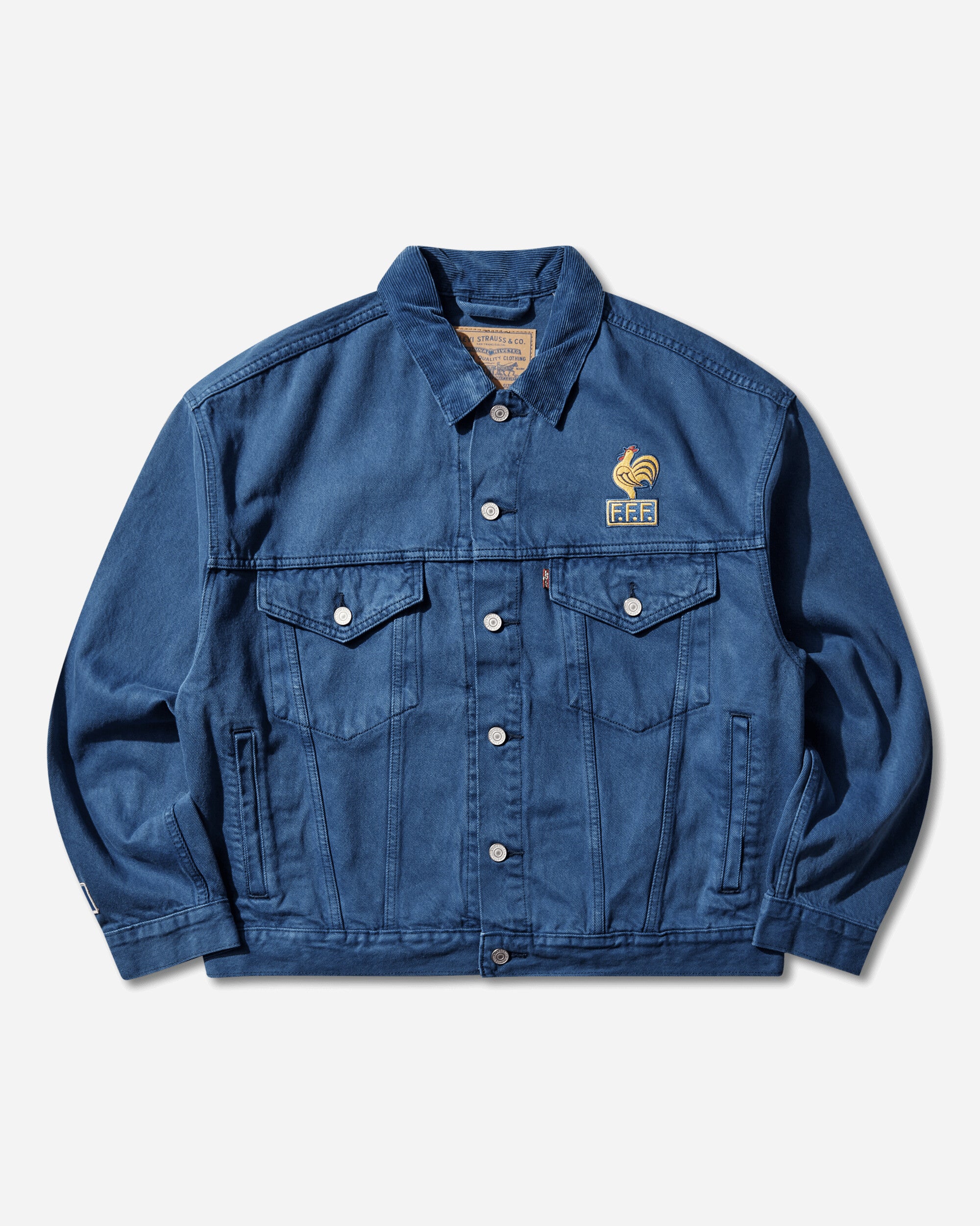 Men's France Football Type III Trucker Jacket Blue – Slam Jam®