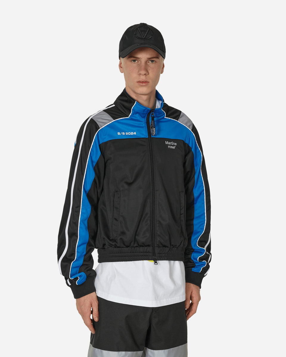 Shrunken Track Jacket Black / Blue