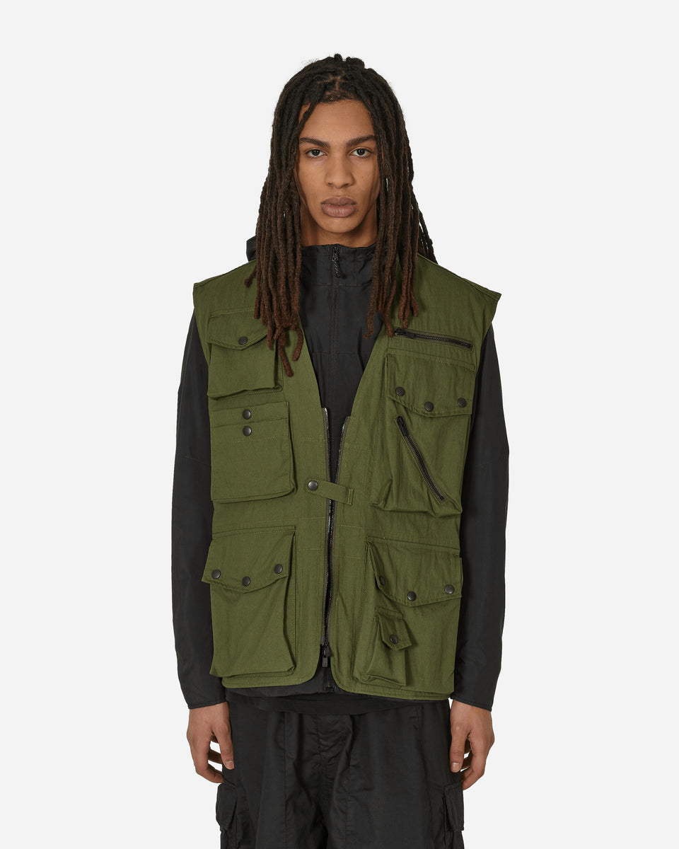 PHEENY/NYLON OXFORD FIELD JACKET VEST - www.stedile.com.br