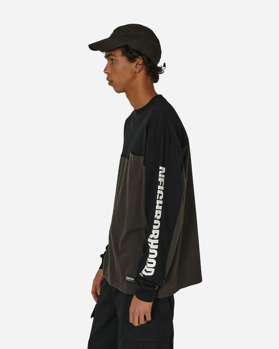 Neighborhood Bicolor Longsleeve T-Shirt Black / Charcoal