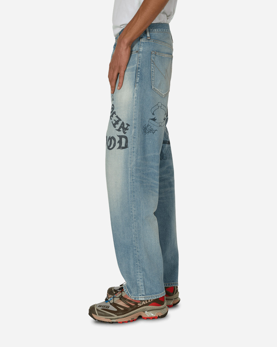 Neighborhood Fade Denim Pants Indigo - Slam Jam® Official Store