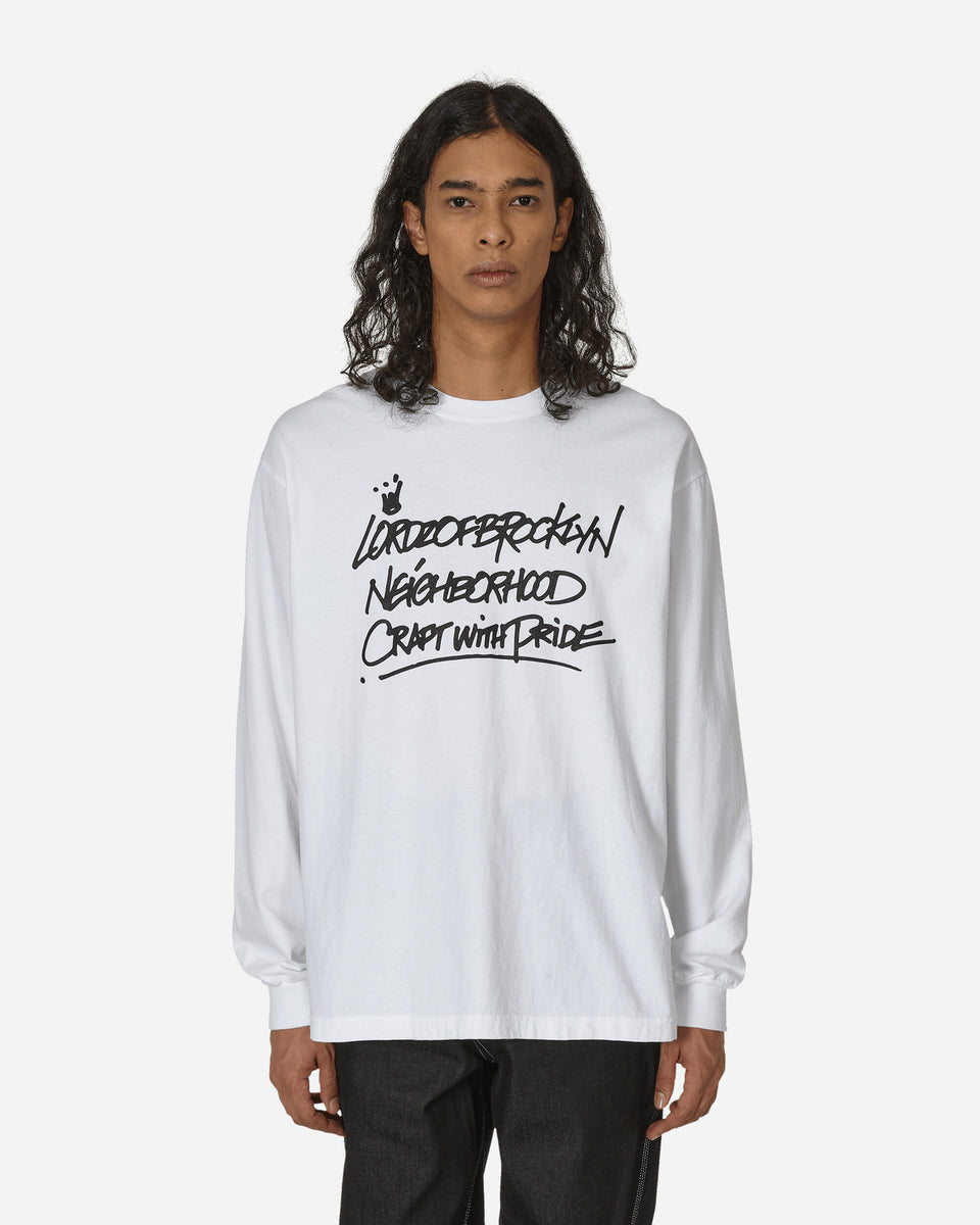 Neighborhood Lordz Of Brooklyn LS-1 Longsleeve T-Shirt White