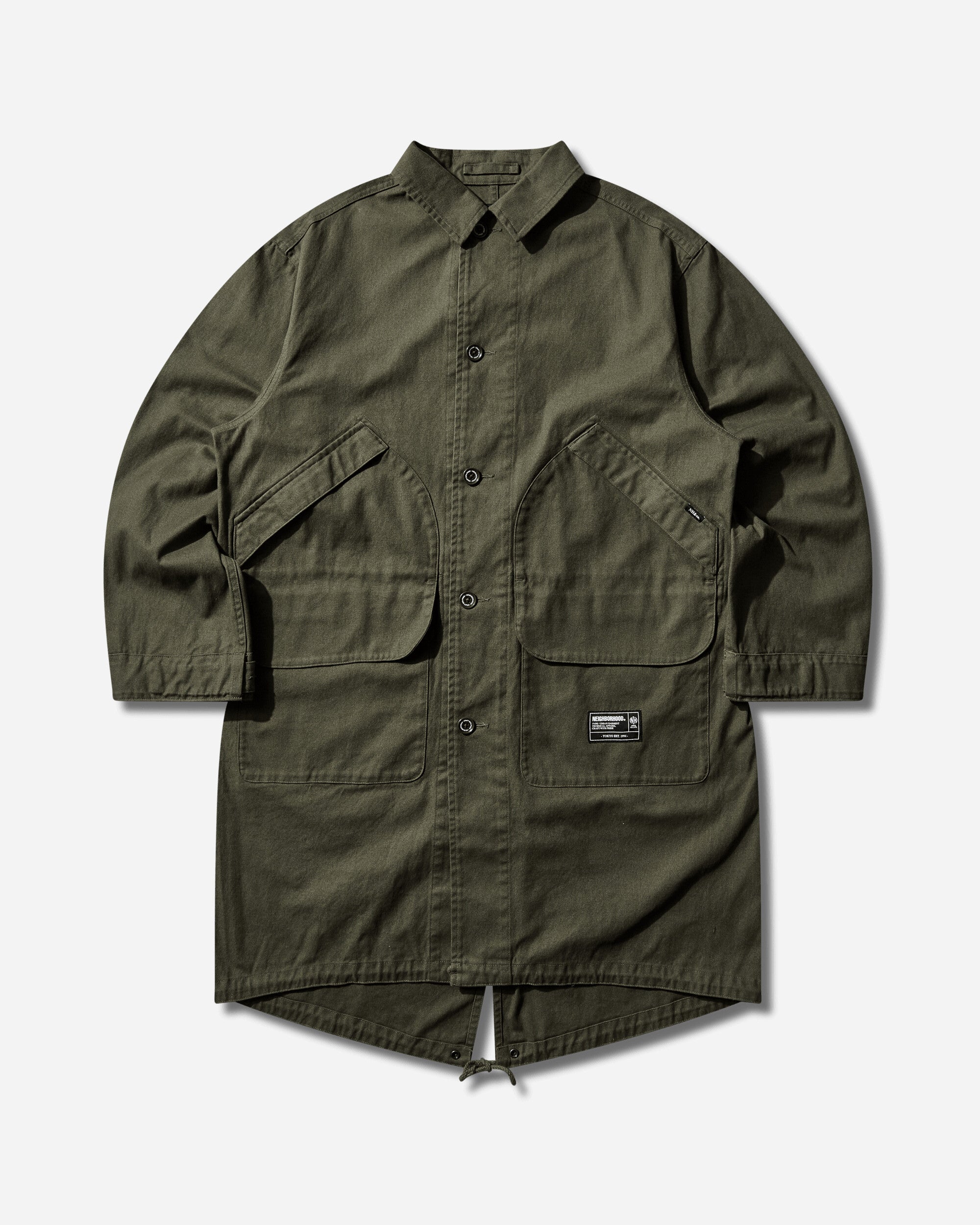 neighborhood fishtail/c-coat サイズS NEIGHBORHOOD（ネイバーフッド） 21SS FISHTAIL/C-COAT 211YTNH-JKM03