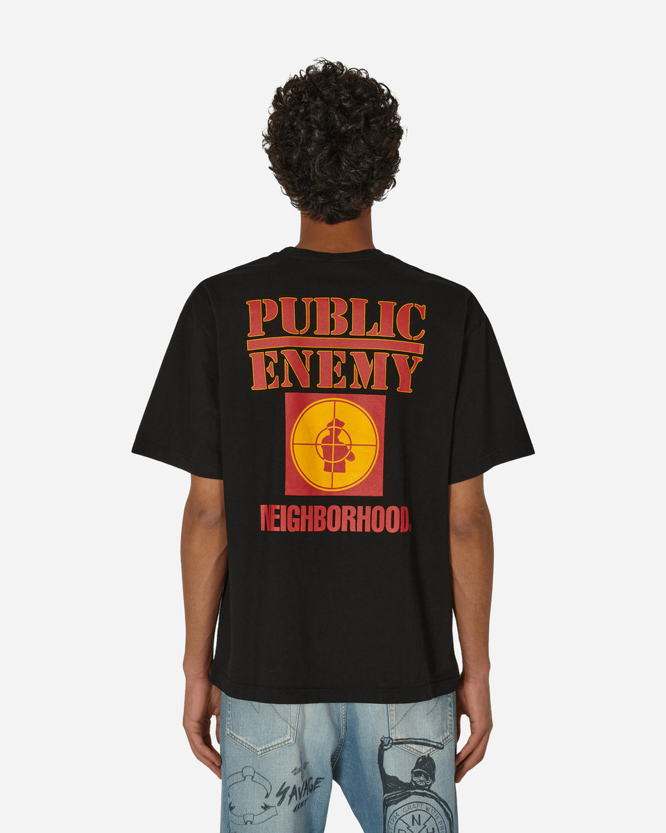 Neighborhood Public Enemy T-Shirt Black - Slam Jam® Official Store