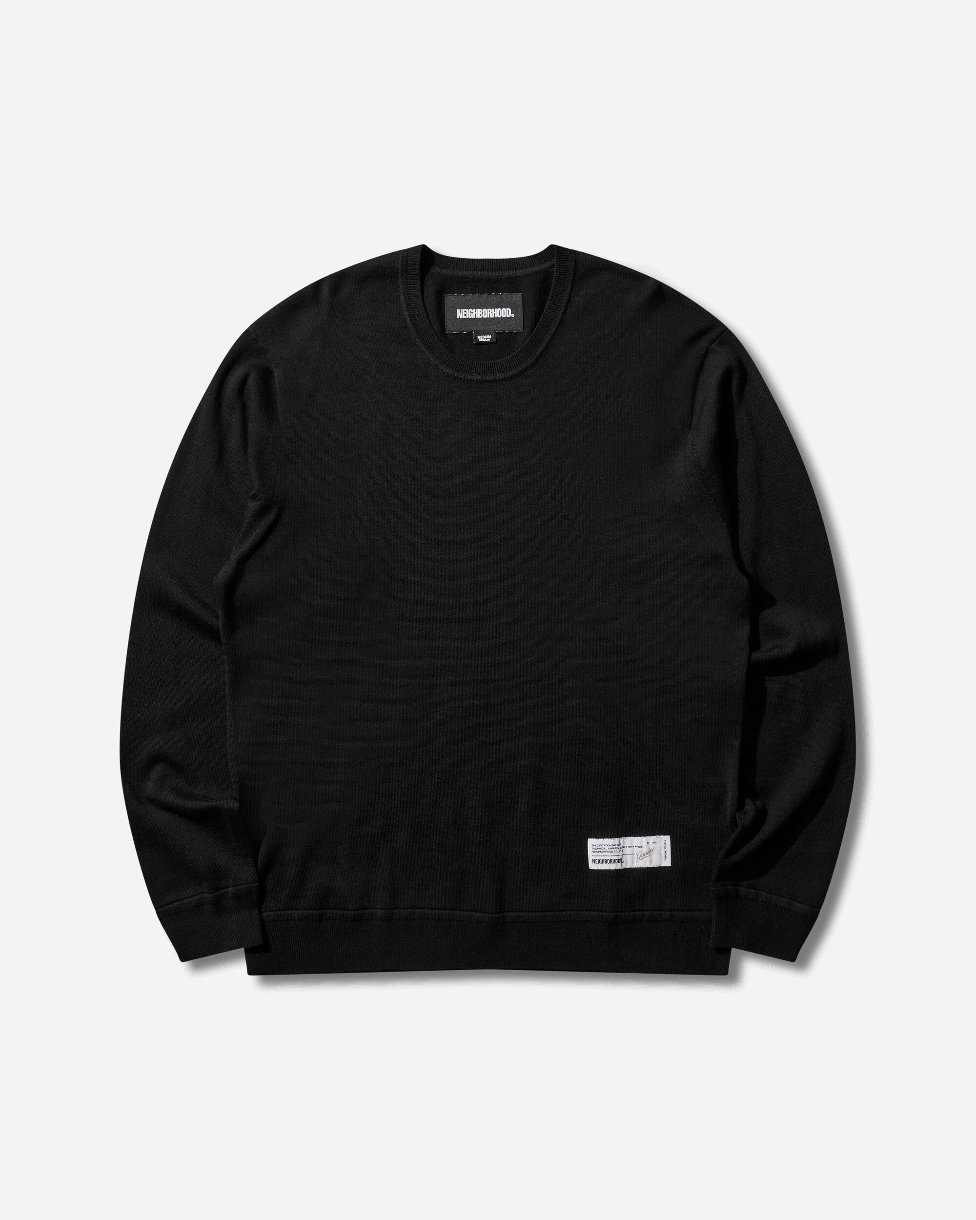 トップス PLAIN CREWNECK VEST / NEIGHBORHOOD Men's Plain Crewneck Sweater Black – Slam Jam®