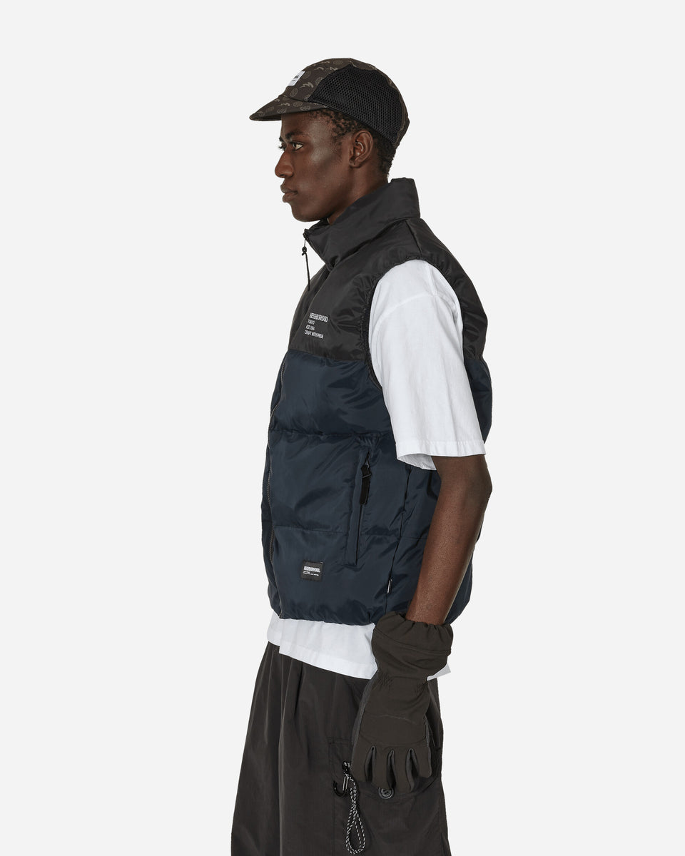 Neighborhood Classic Down Vest Navy - Slam Jam® Official Store