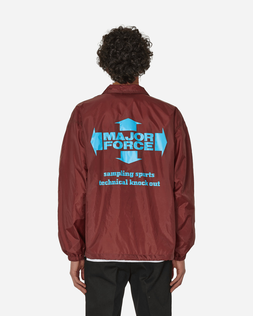 Neighborhood Major Force Windbreaker Jacket Burgundy - Slam Jam