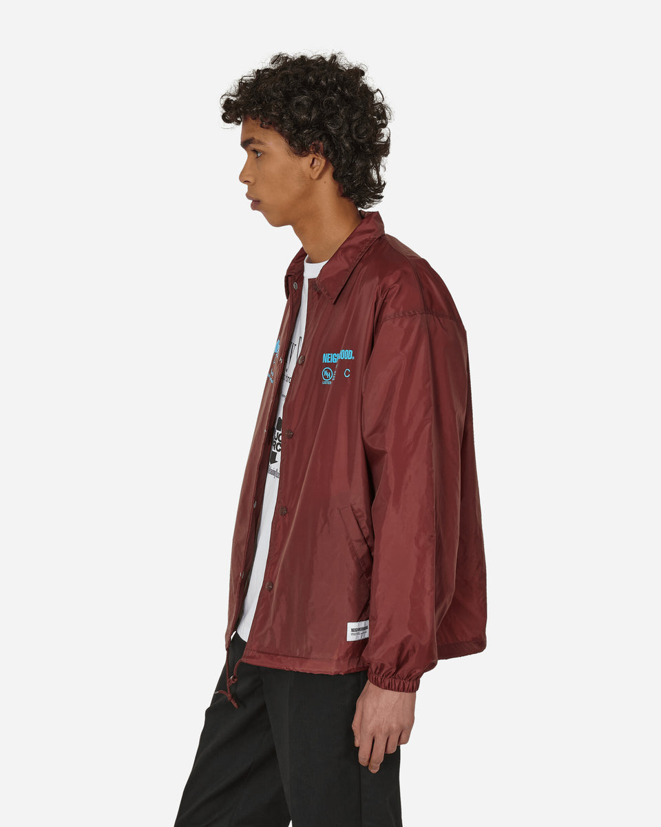 Neighborhood Major Force Windbreaker Jacket Burgundy - Slam Jam