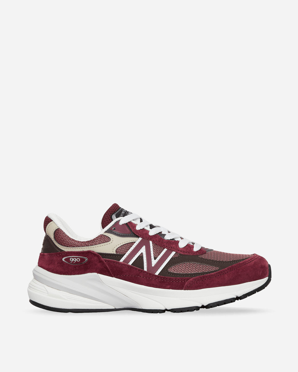 New Balance Made in USA 990v6 Sneakers Burgundy / Tan - Slam Jam