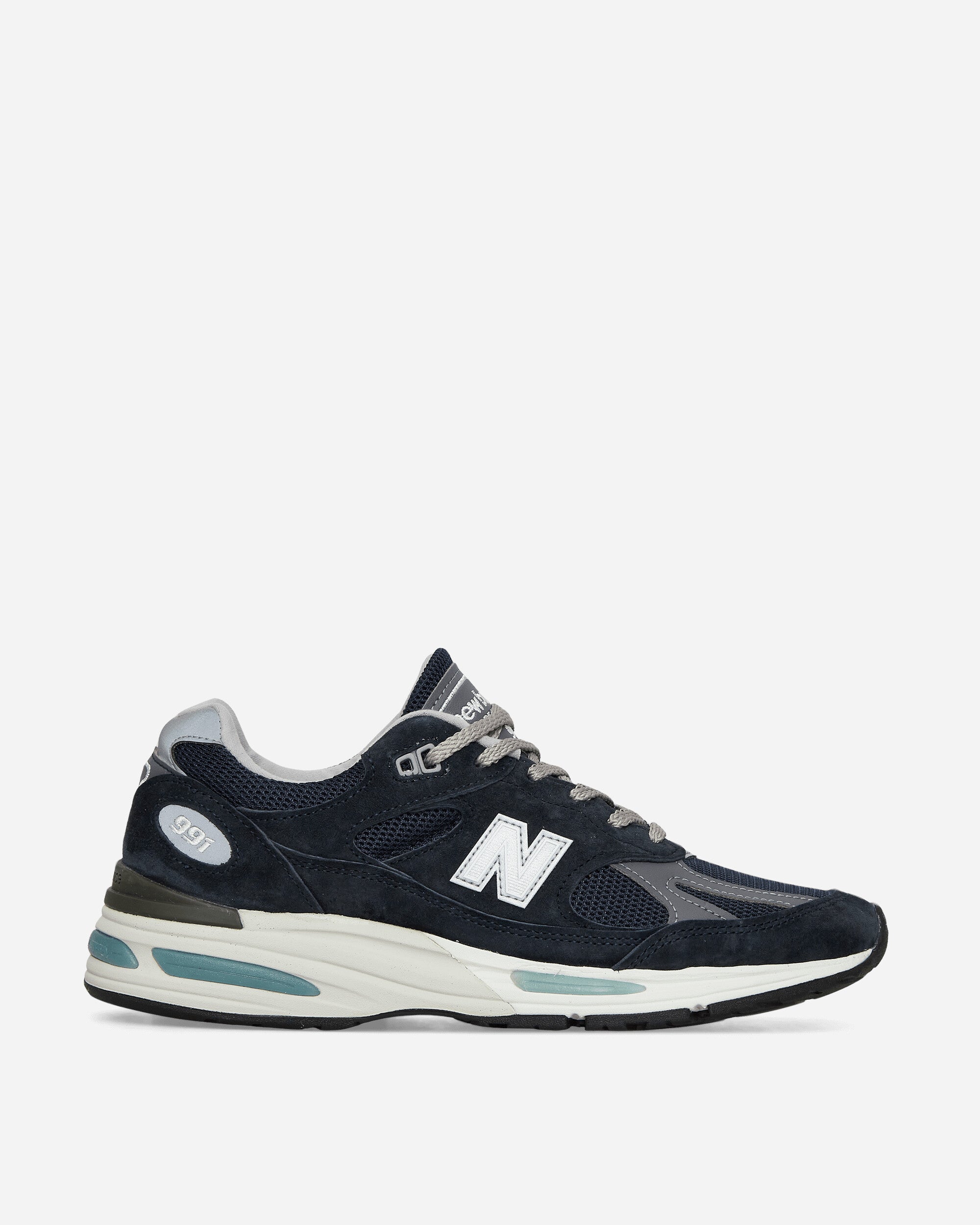 Made in UK 991v2 Sneakers Dark Navy / Smoked Pearl / Silver – Slam 