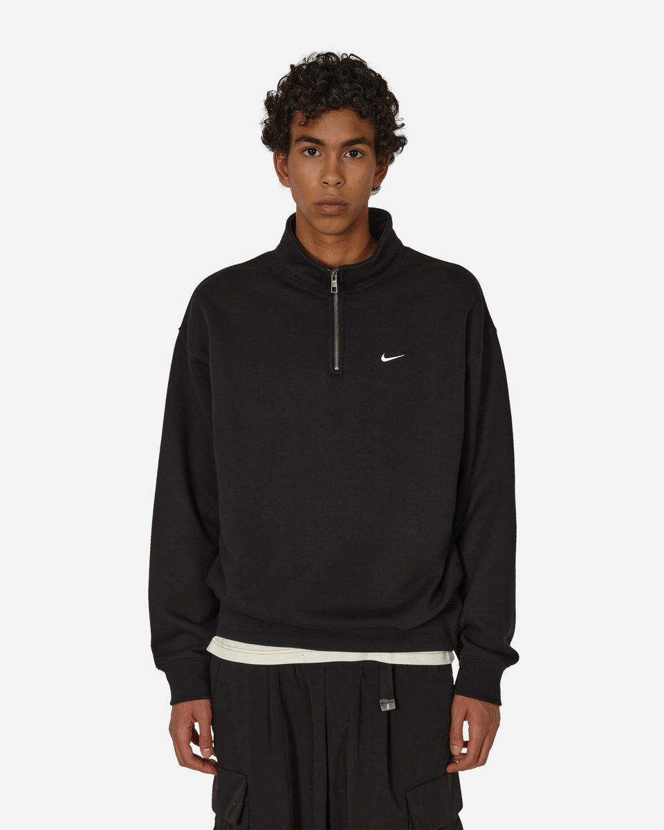 Nike Solo Swoosh 1/4 Zip Sweatshirt Black - Slam Jam® Official Store