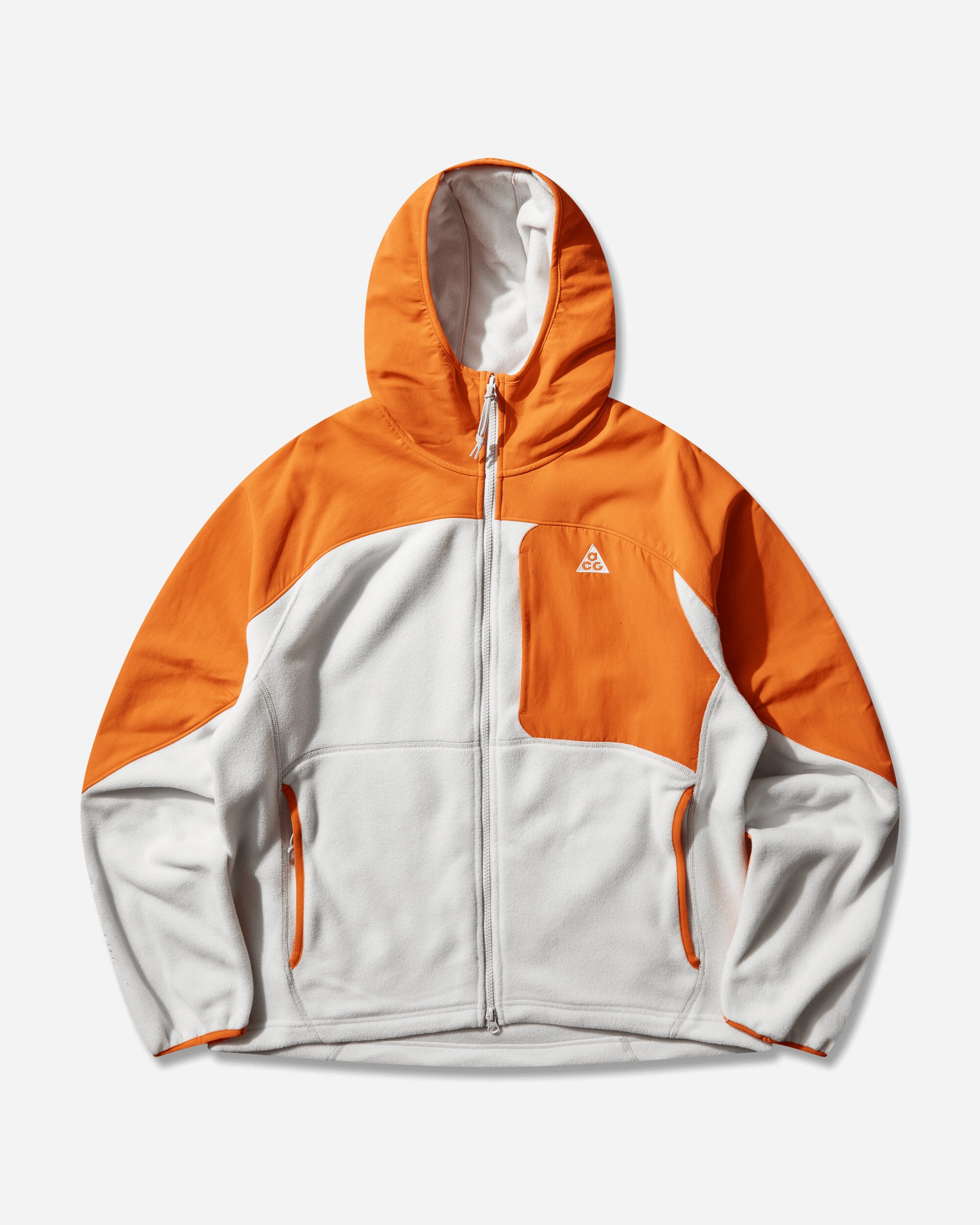 Men's ACG 'Wolf Tree' Plus Full-Zip Hooded Mid Layer Safety Orange