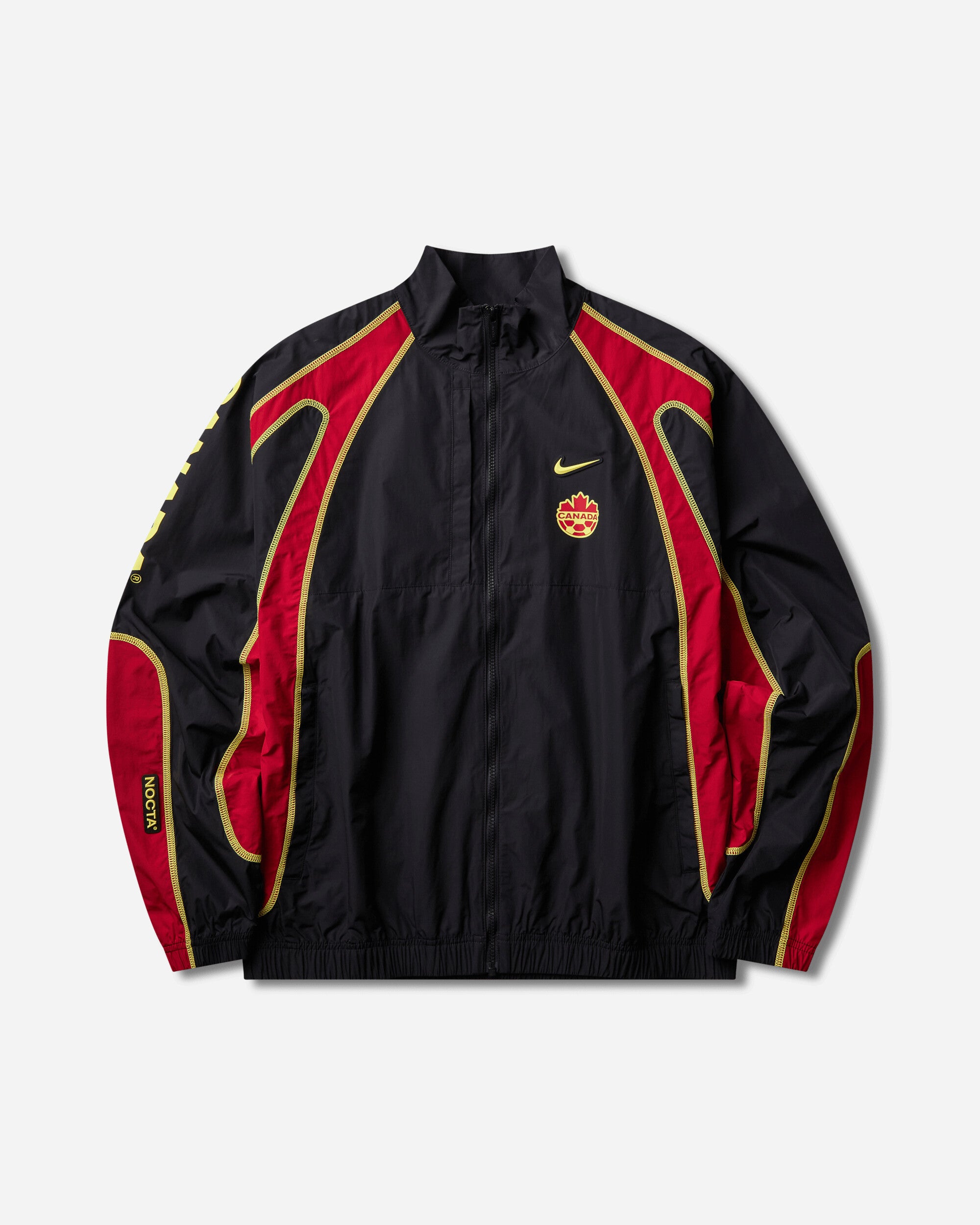 Canada x NOCTA Woven Track Jacket Black / Gym Red / Sonic Yellow
