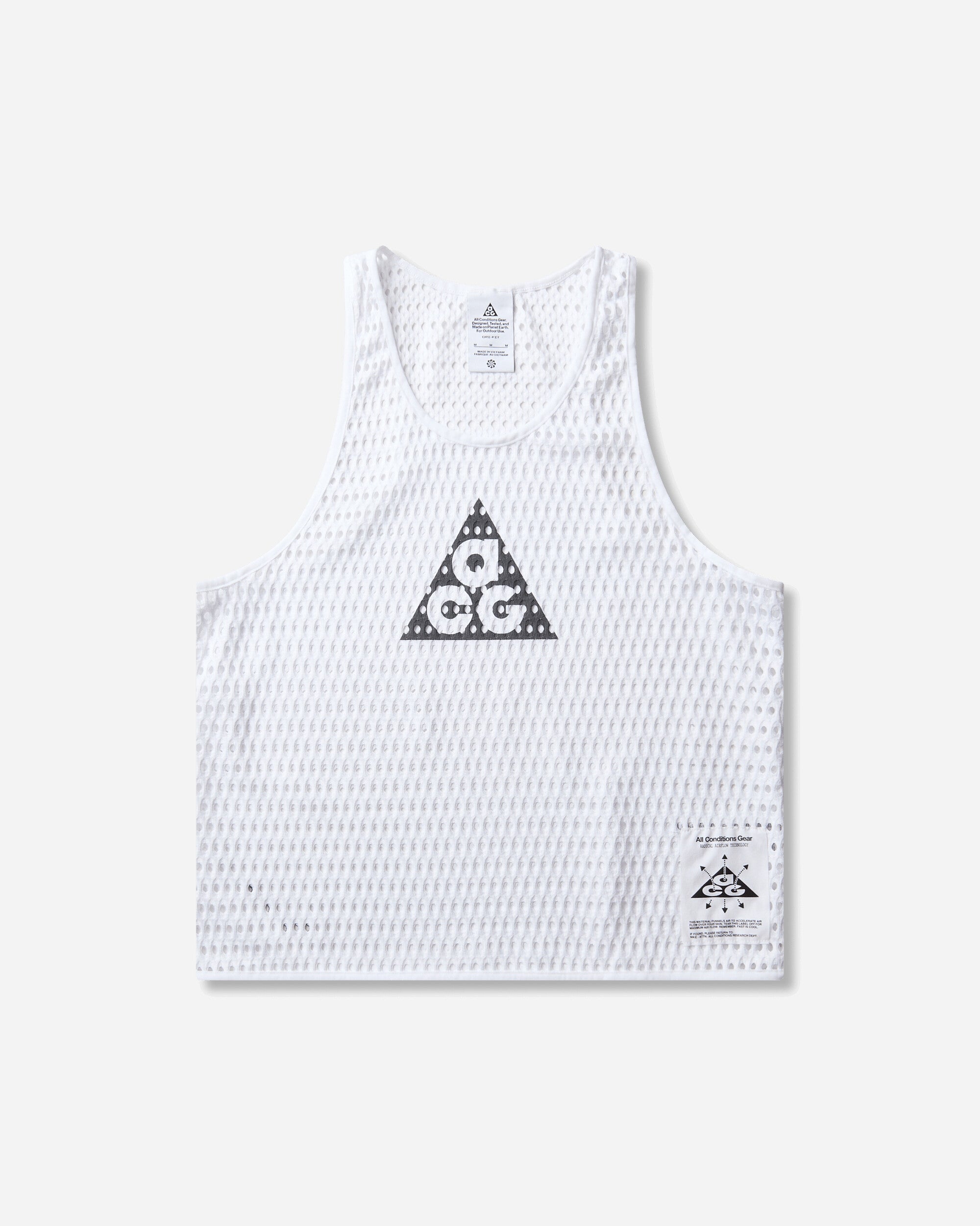 Men's ACG Radical AirFlow Dri-FIT Trail Running Tank Top White