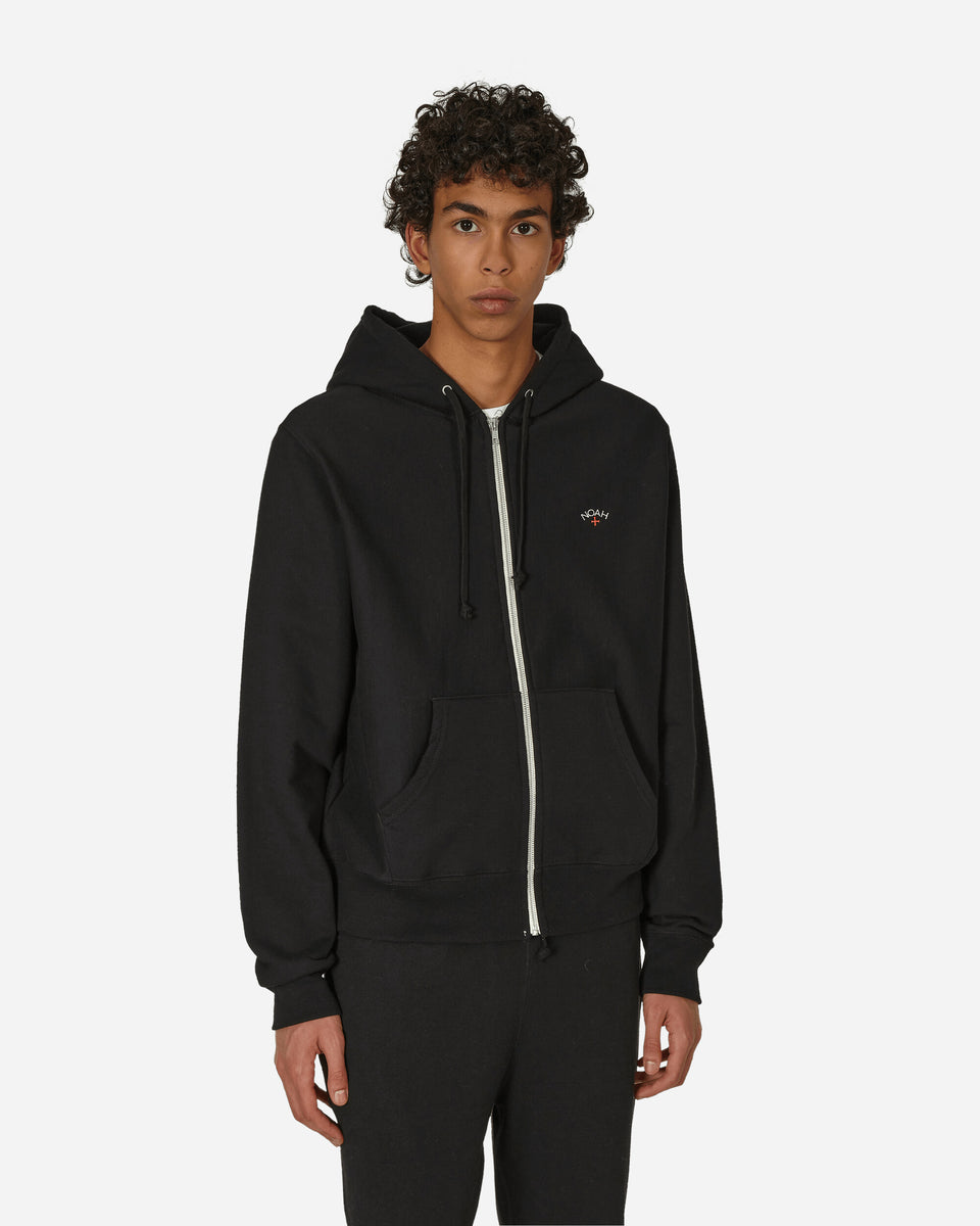 Lightweight Zip-Up Hoodie Black