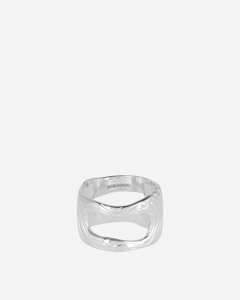 Octi Globe Ring Silver - Slam Jam® Official Store