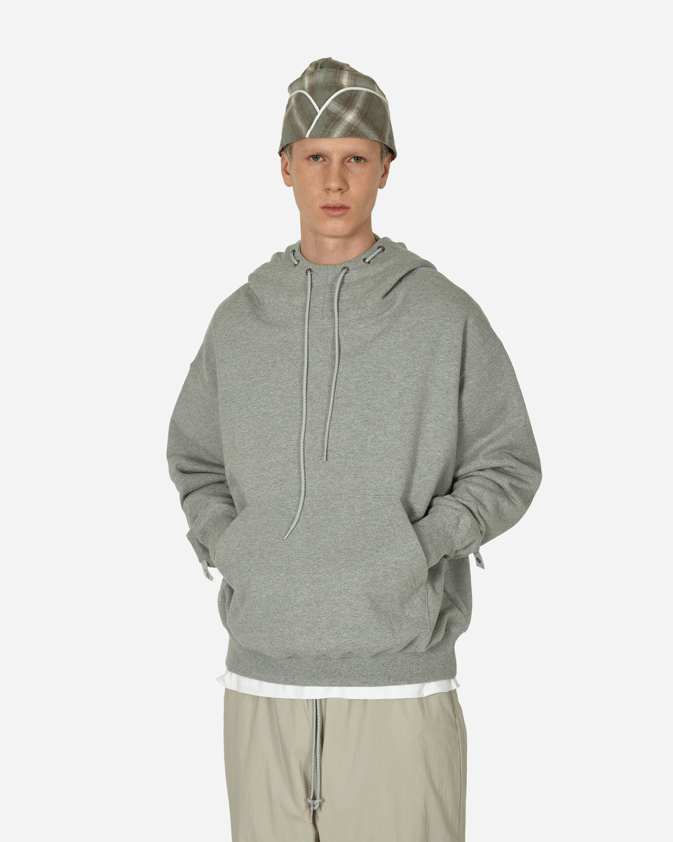 Grey hoodie cheap with white strings