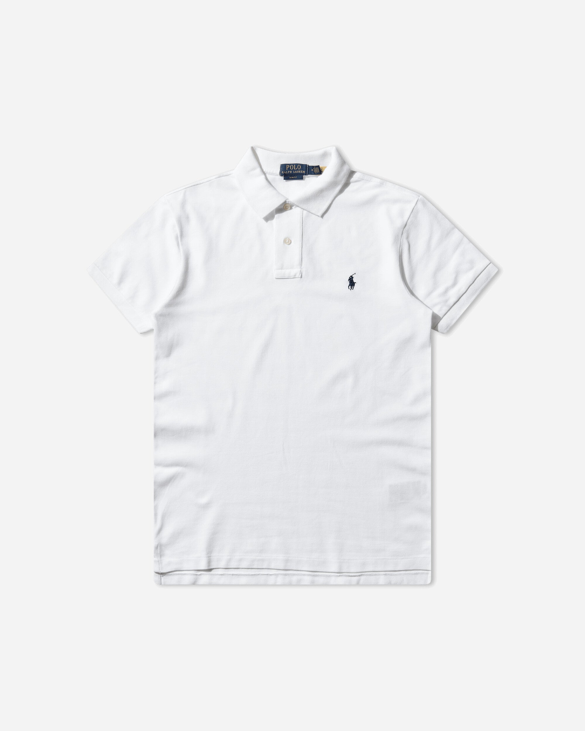 Men's Slim Fit Mesh Polo Shirt White – Slam Jam®