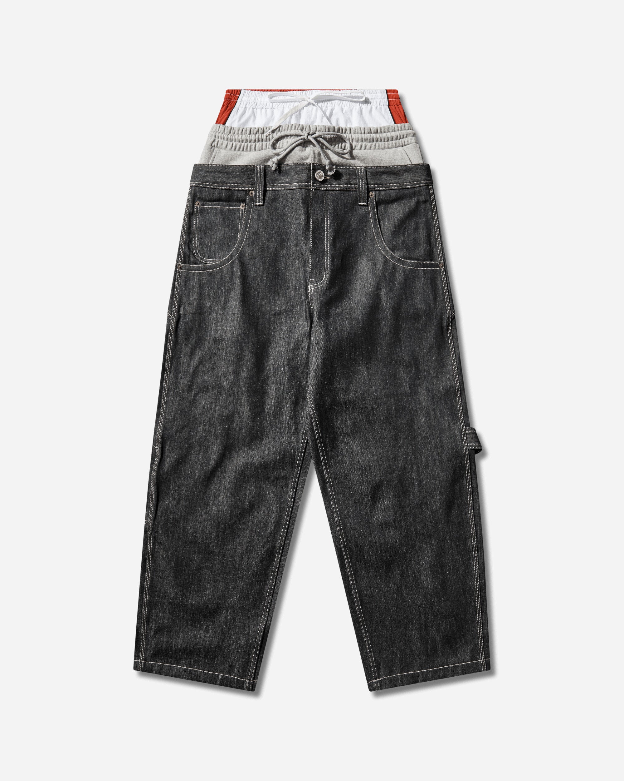 パンツ protocol index 3 LAYERED DENIM PANTS 3 Layered Denim Pants Indigo Blue – Slam Jam®