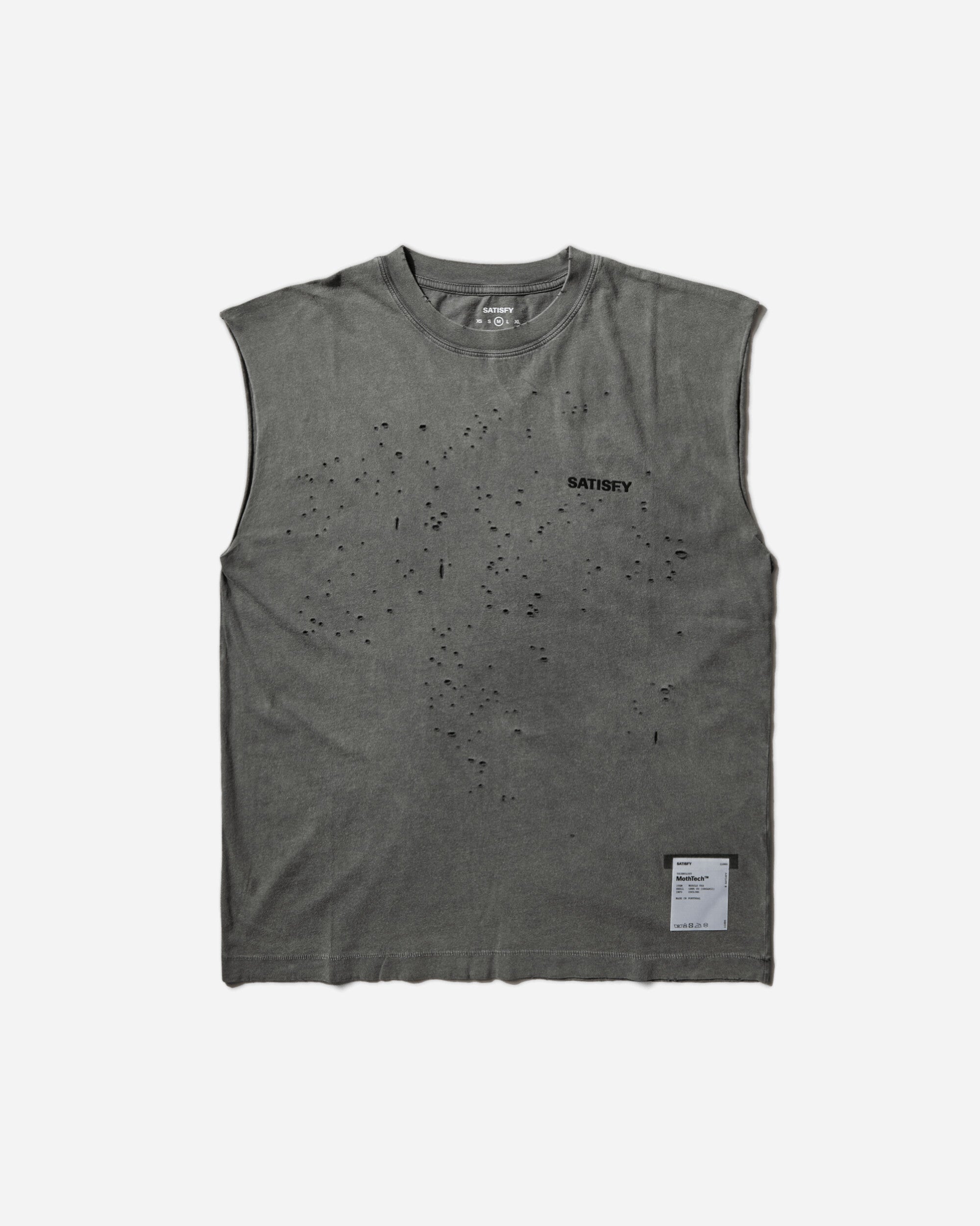 Men's MothTech Muscle Tee Faded Black – Slam Jam®