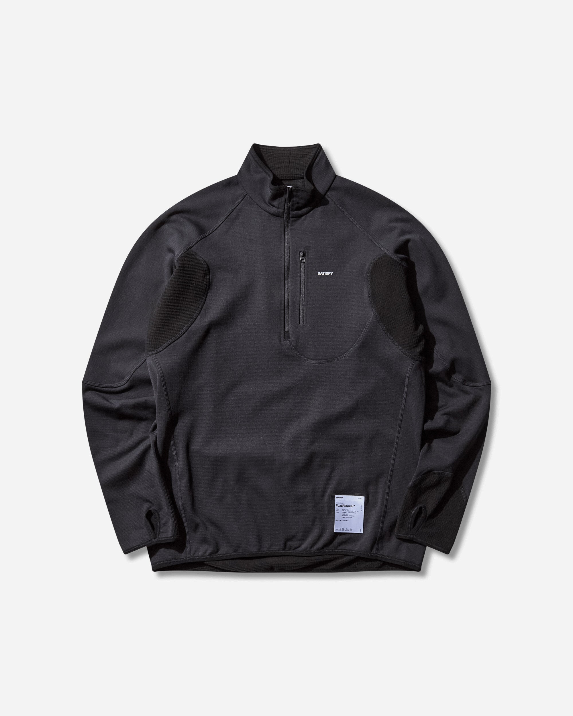 ツム Men's FuzzFleece Half‑Zip Sweatshirt Black – Slam Jam®