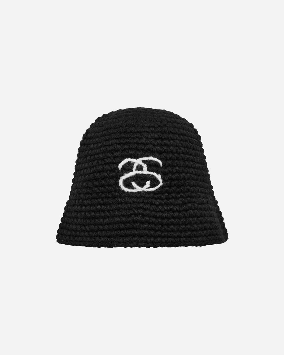 Stüssy SS Link Knit Bucket Hat Black - Slam Jam® Official Store