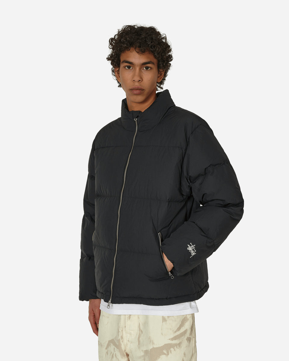 Stüssy Nylon Down Puffer Jacket Black - Slam Jam® Official Store