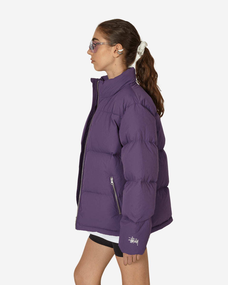 Nylon Down Puffer Jacket Purple