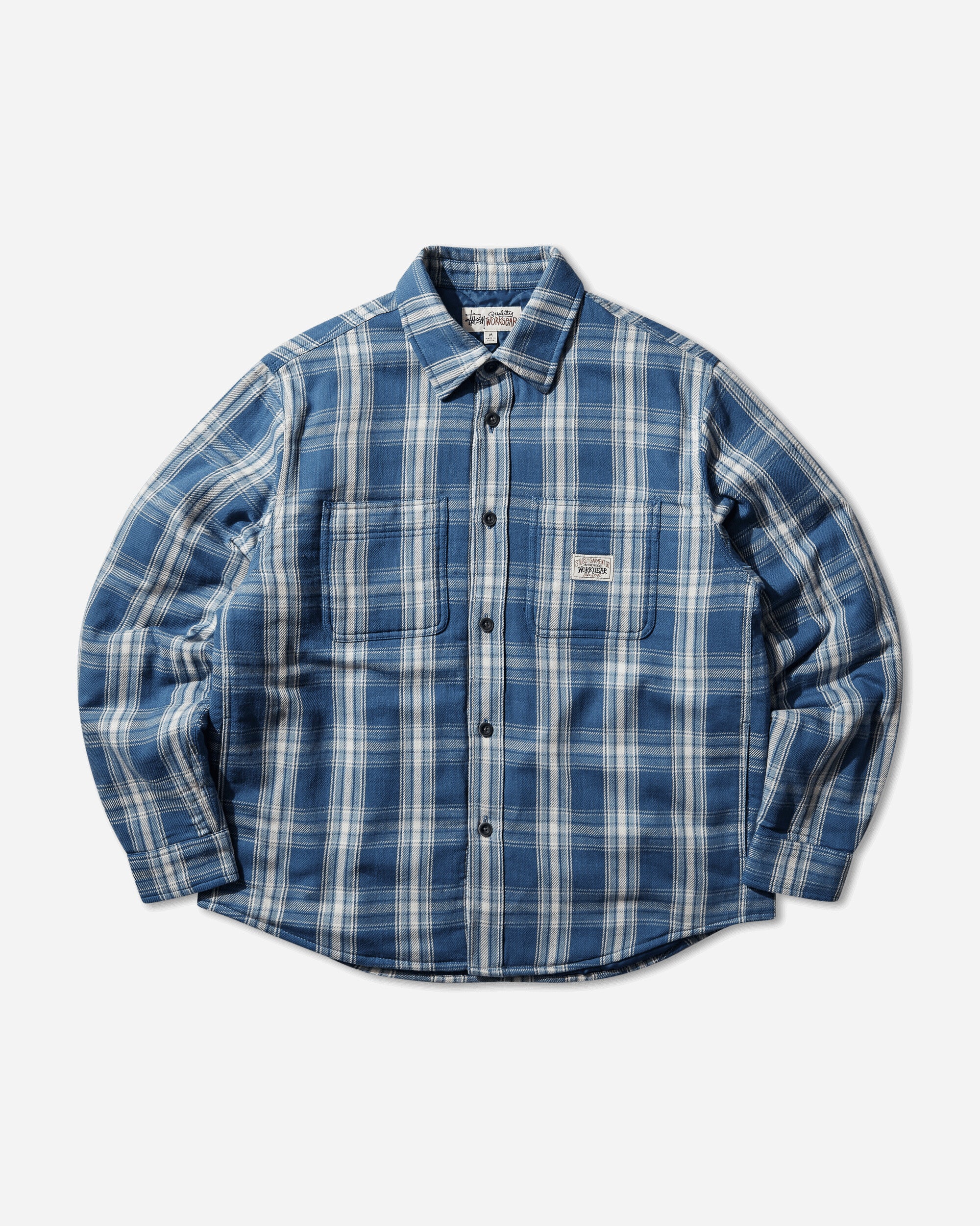 Lau Plaid Shirt Jacket Blue – Slam Jam®