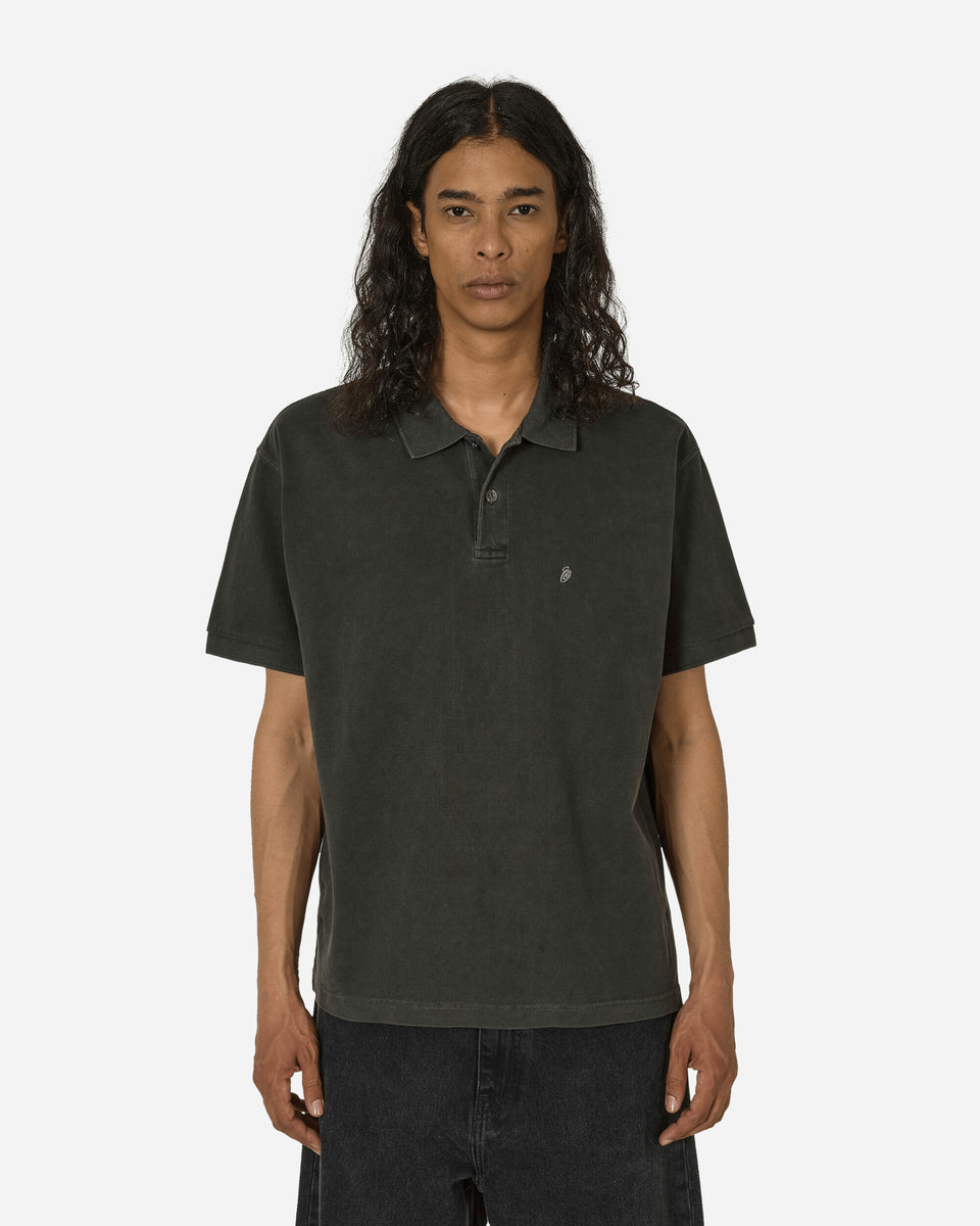 Pigment Dyed Pique Polo Black