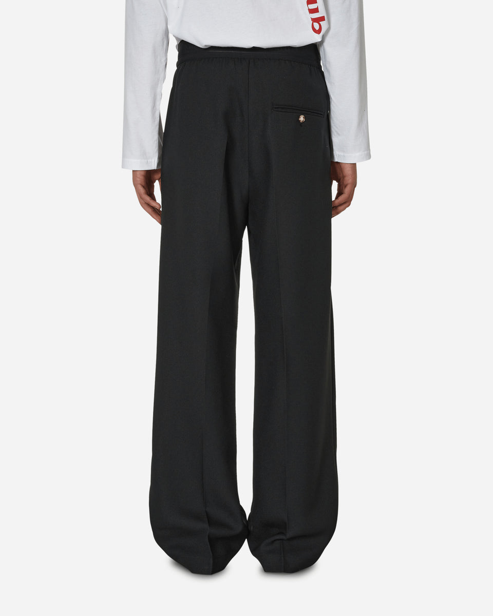 Stockholm (Surfboard) Club Relaxed Fit Trousers Black - Slam Jam 